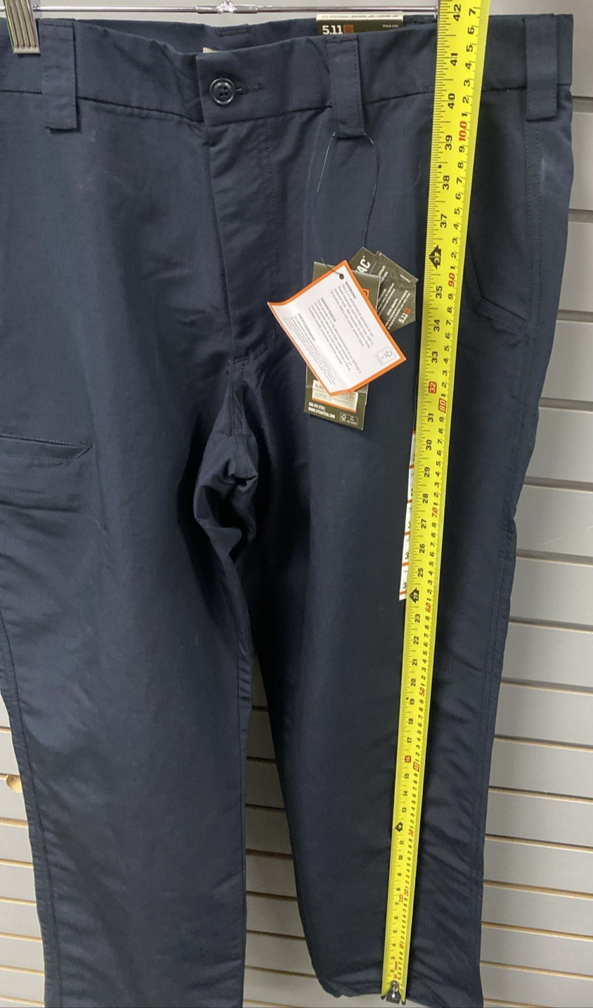 5.11 Tactical Mens Sz 34×32 Straight Fit Fast-Tac Urban Pant Dark Navy 74461 NWT