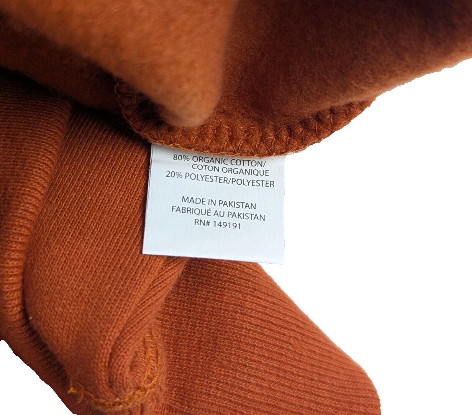 Topo Designs Mens S Burnt Orange Cotton Fleece Crewneck Pullover Sweatshirt NWOT
