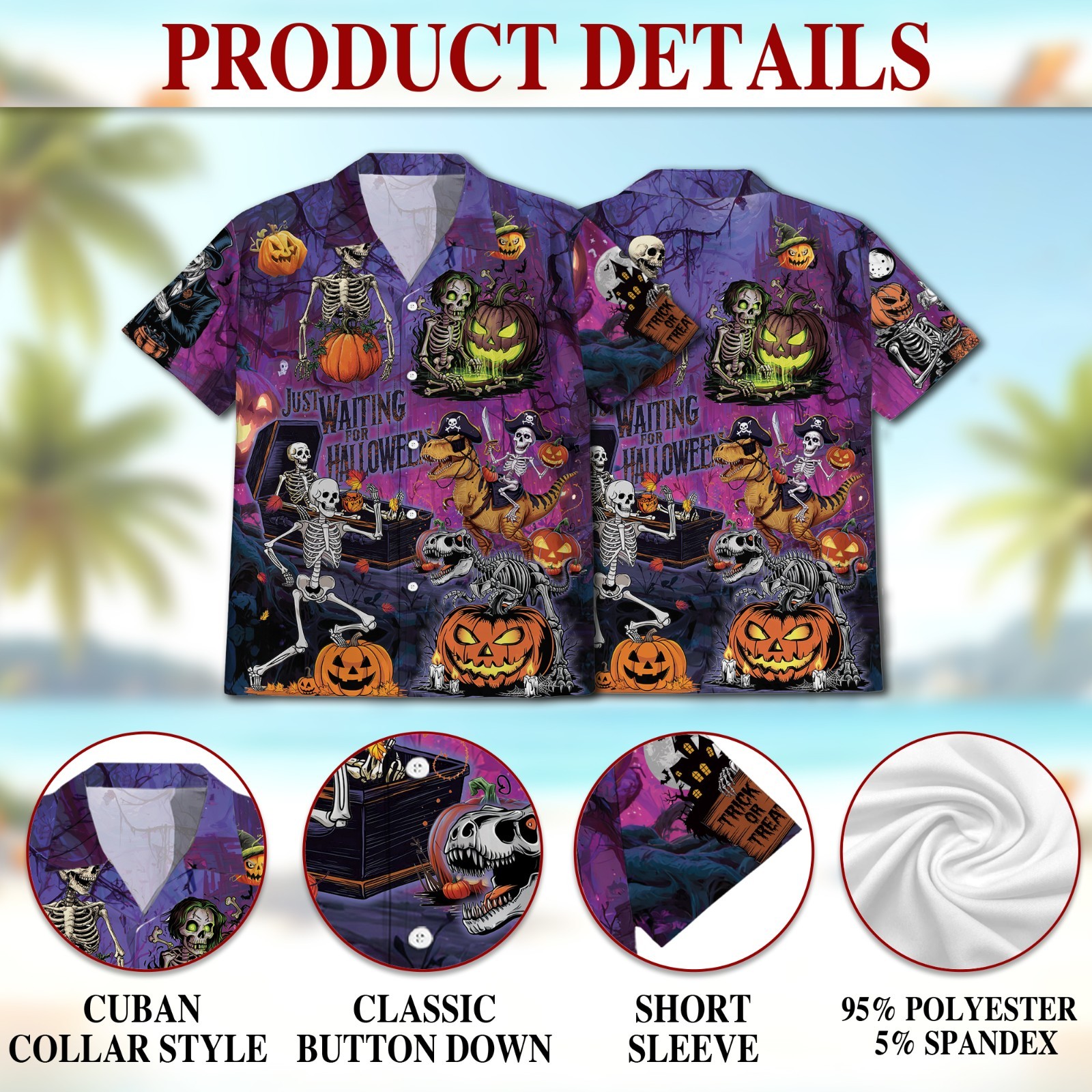 Halloween You’re Already Dead Hawaiian Shirt Spooky Aloha Unisex