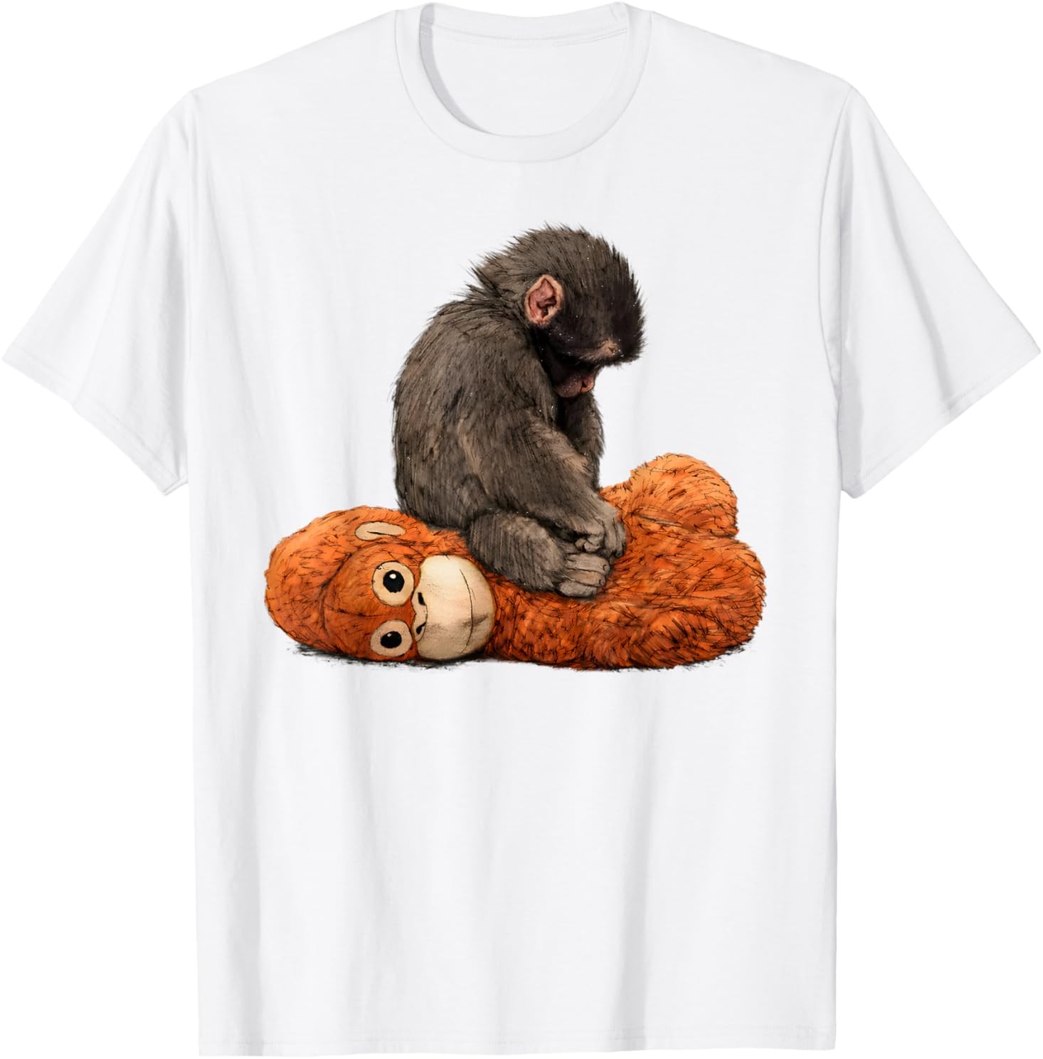 Baby Monkey Punch For Adult T-Shirt