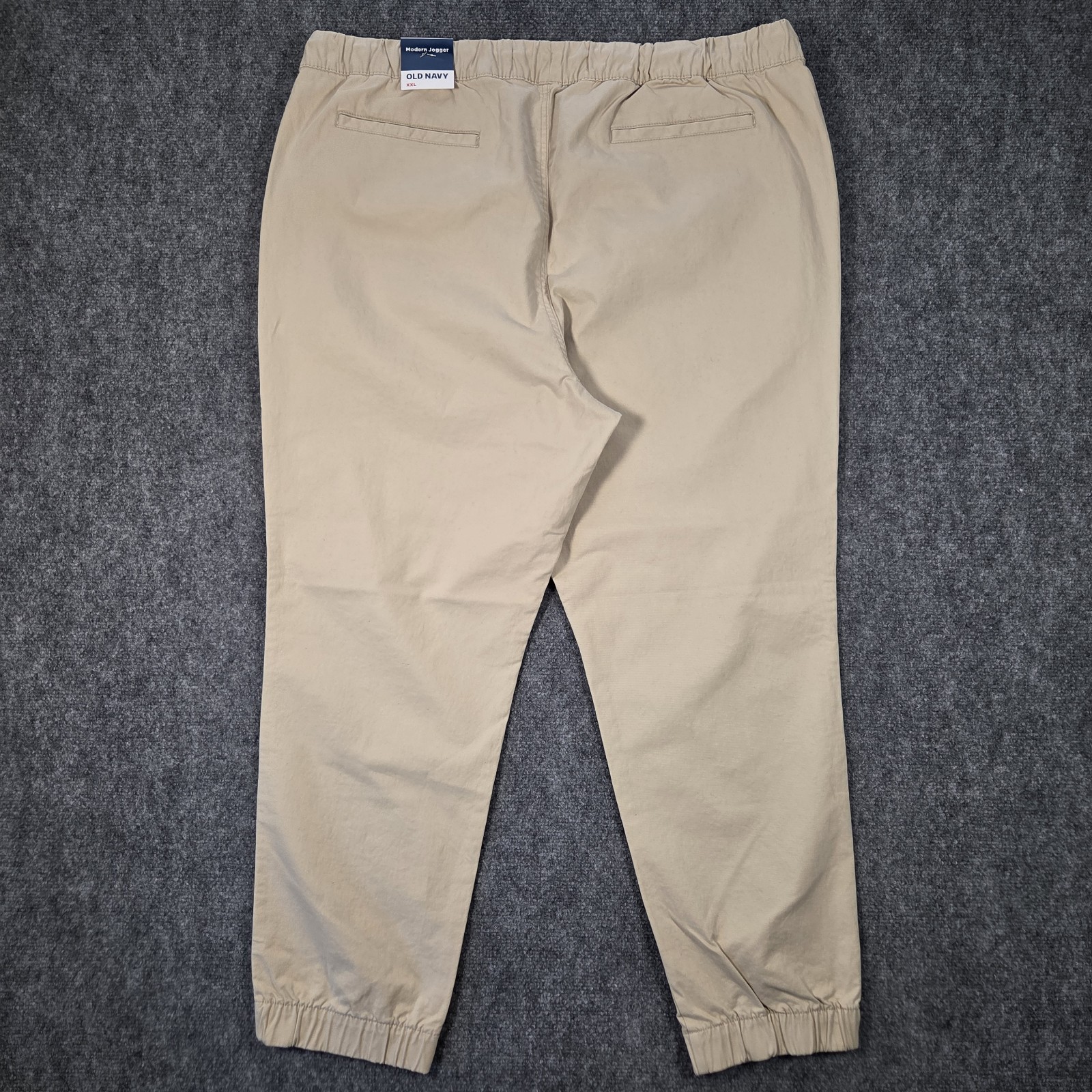 NWT Old Navy Mens XXL Modern Jogger Built-In Flex Oak Branch Beige 2XL Pants