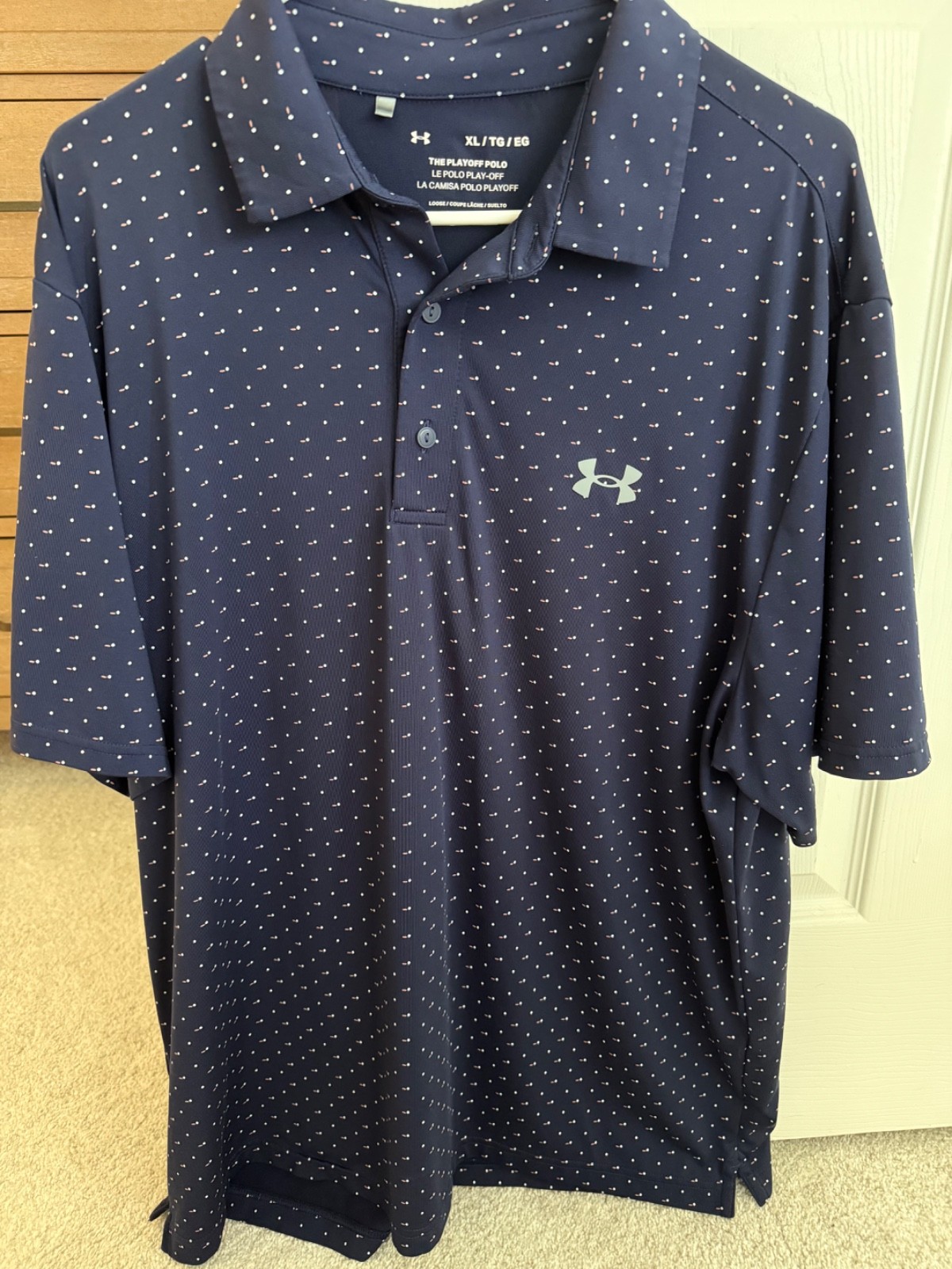 Under Armour Extra Large The play off polo, Navy Blue Excellent Condition