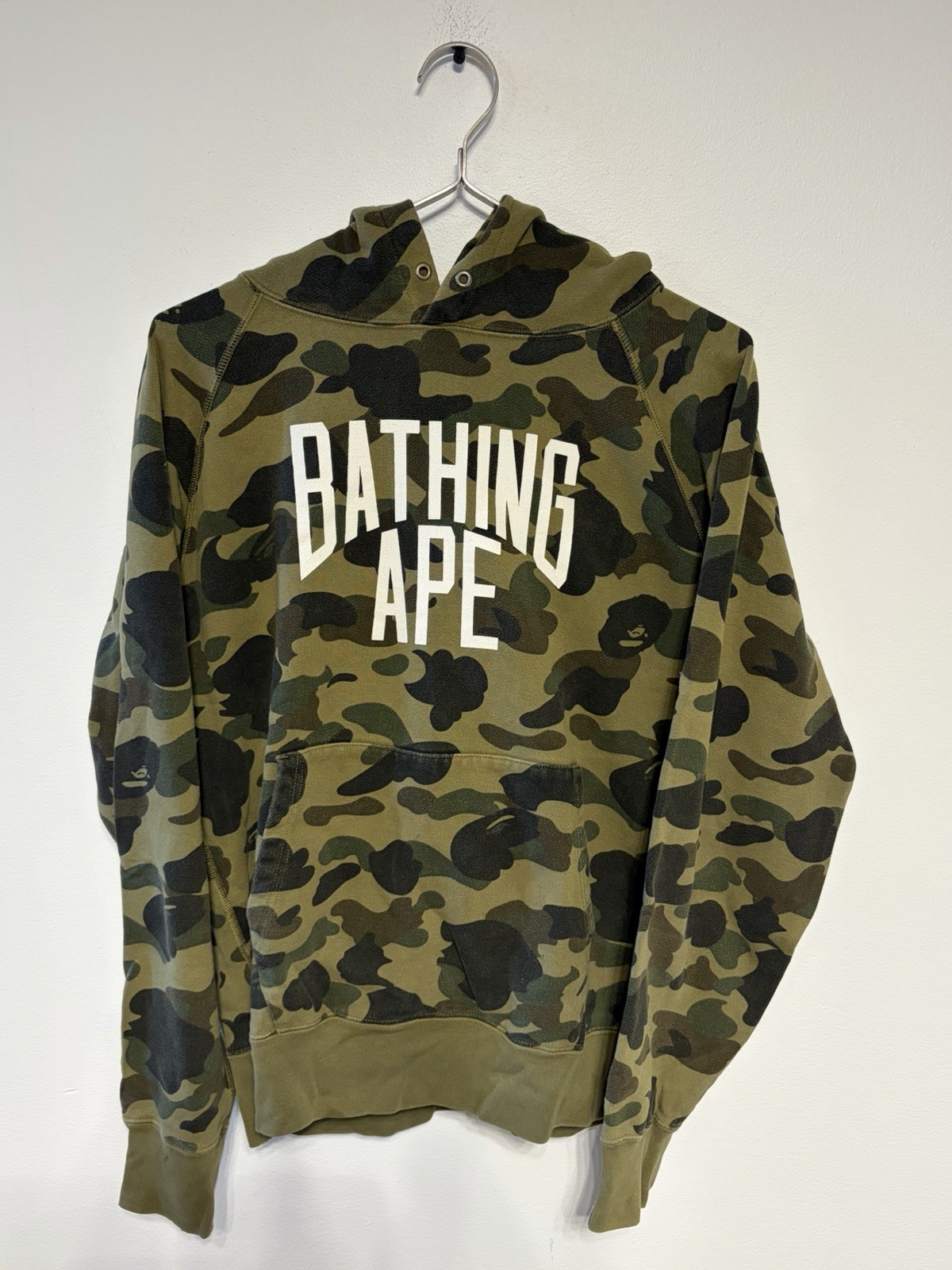 A Bathing Ape 1st Camo Pullover Hoodie Green Size Large