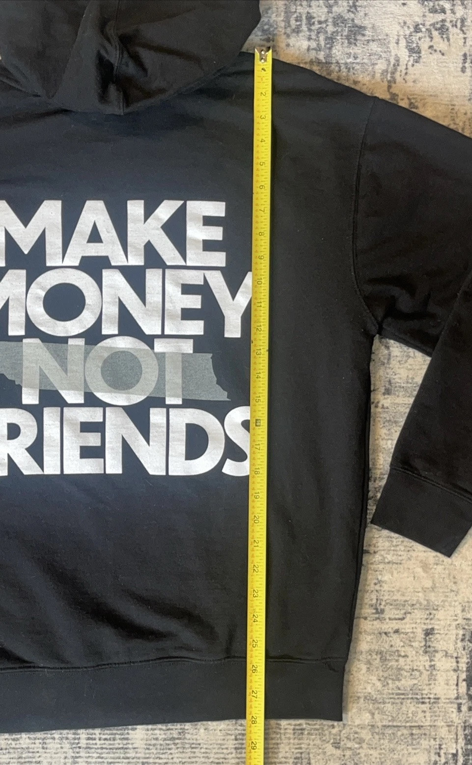 LGND Supply Co Make Money Not Friends Hoodie Men’s Large Black Graphic Pullover
