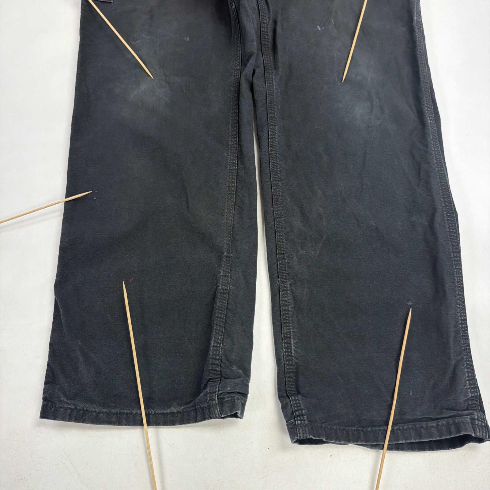 Carhartt Carpenter Work Pants Size 34 X 32 Black