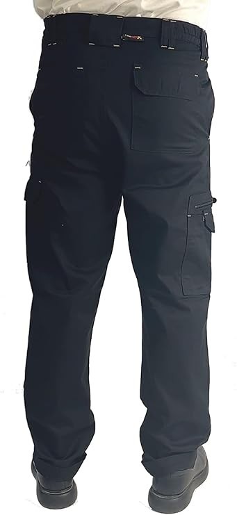Mens Cargo Combat Work Trousers Work Pants WITH Knee Pad Pockets Size 28 to 42