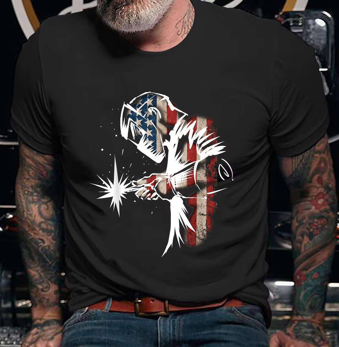 New Welder American Flag USA Patriotic Shirt Welder Gifts for Welders T shirt