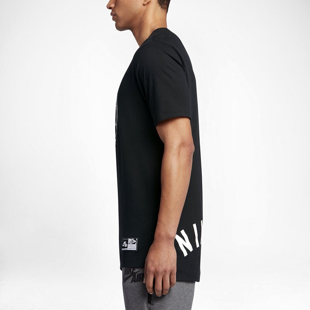 SZ XL COOL Nike Air 4 Tee IV SportWear Black/White Crewneck T-Shirt 834581-010