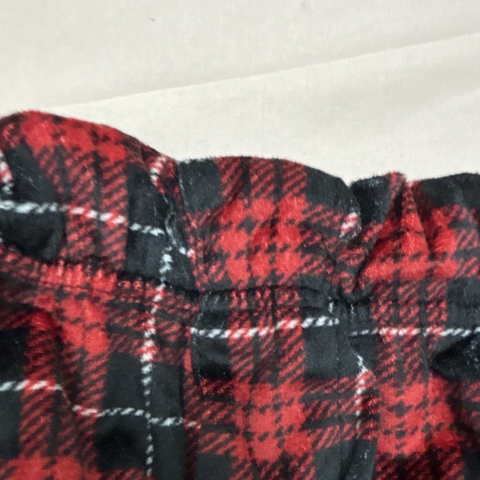 Preswick & Moore Polyester Red/Black Plaid Pajama Pants Pre-owned