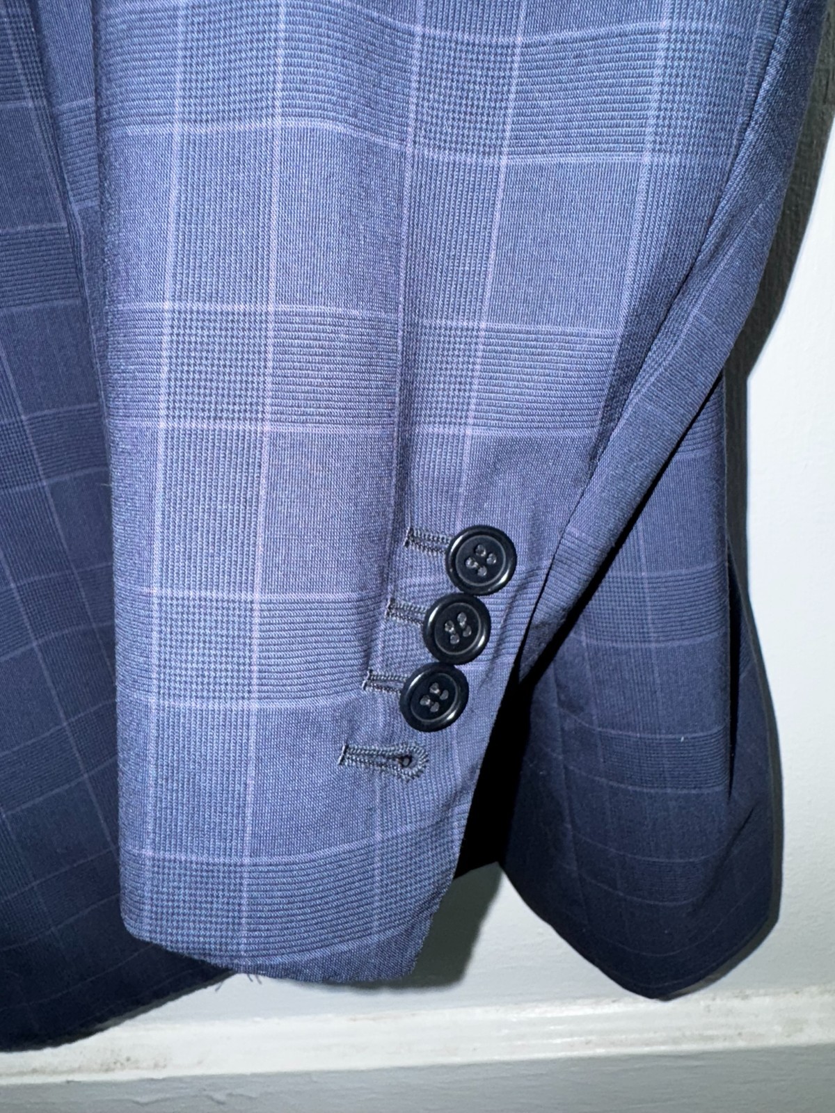 Kiton Blue 13.2 Micron Super 210’s 2 Button Blazer Jacket EU 68 US 58 R