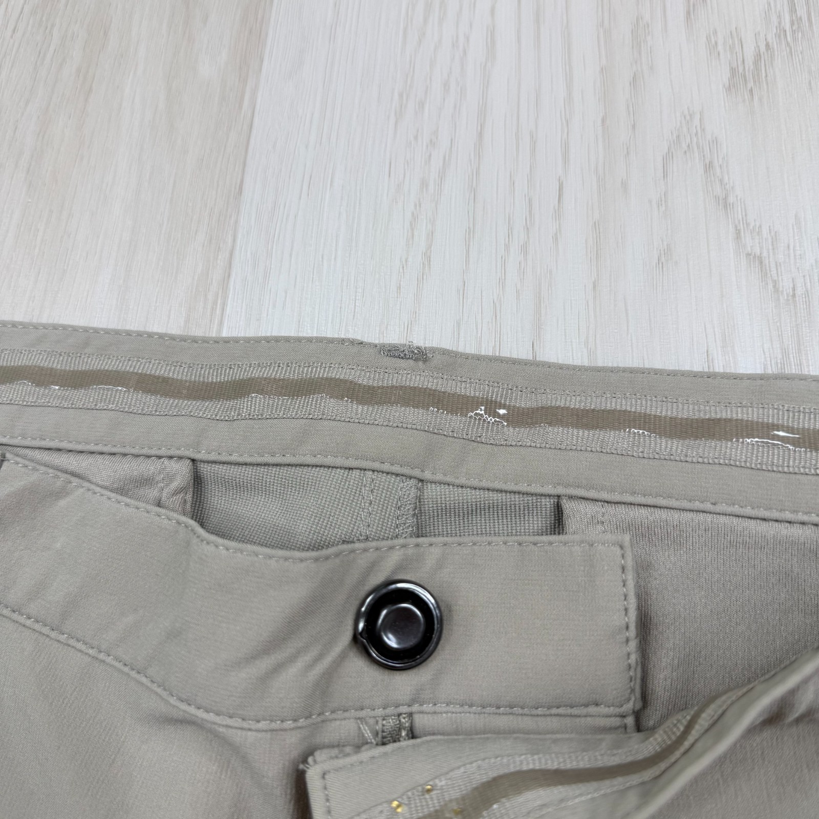 Aviator Ministry Of Supply Mens Beige Slim Fit 4-Way Stretch Chino Pants Size 36