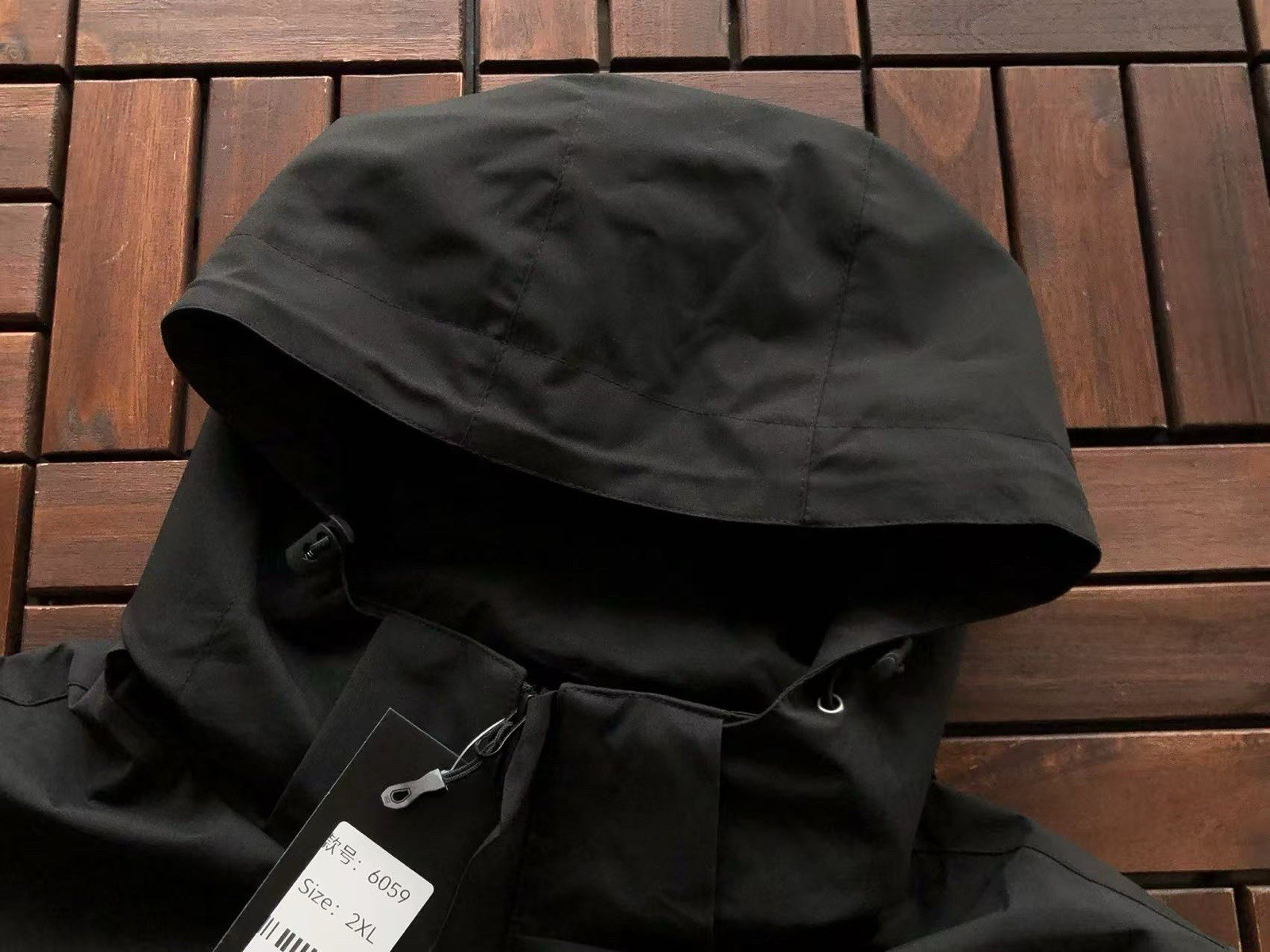 Arc’teryx Men’s Hooded Softshell Jacket Black 2XL Full Zip Stand-Up Collar