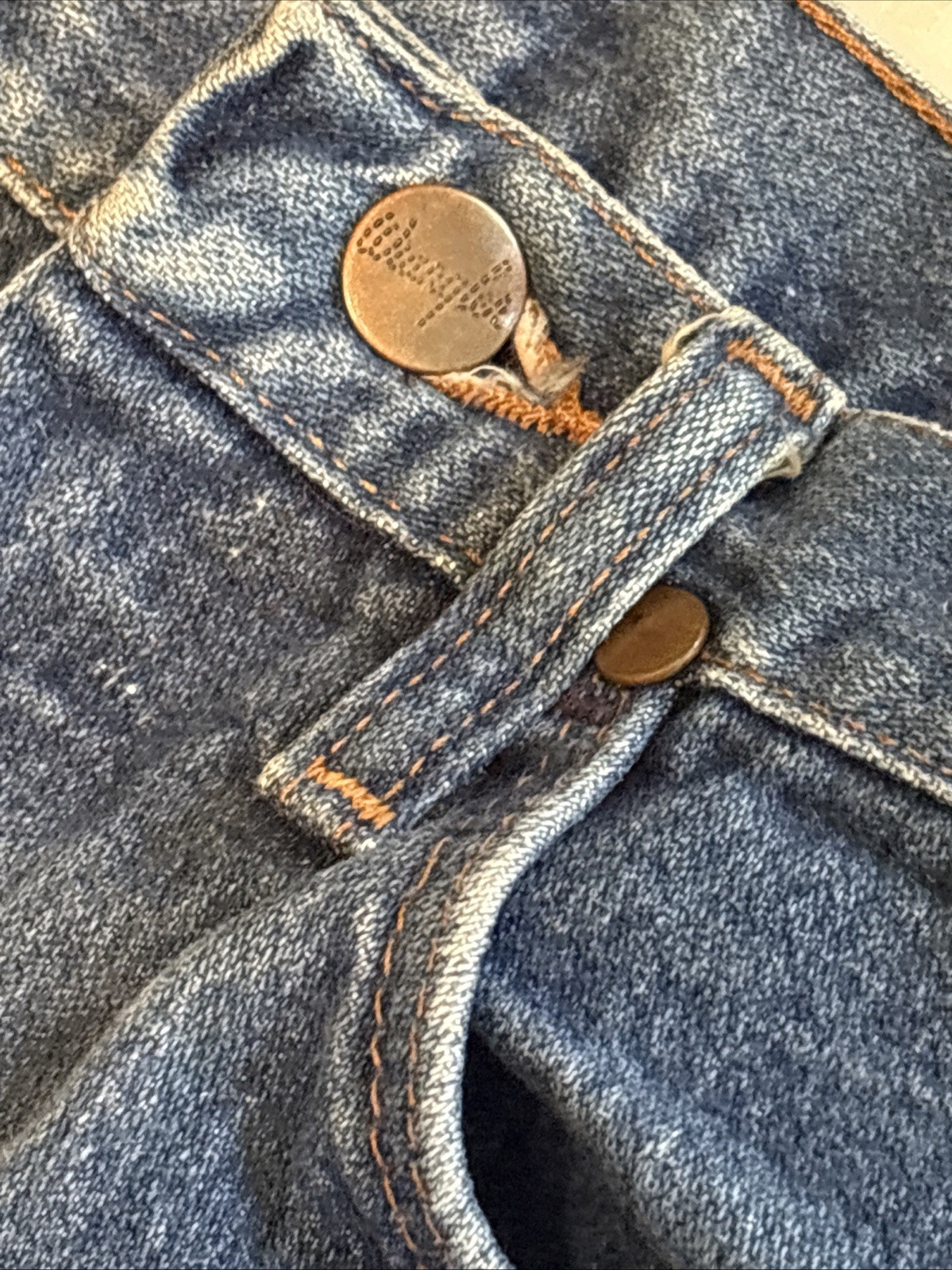 Vintage 70’s Wrangler 13MWZ Jeans 27×33 26×30 Actual Scovill Zipper Made In USA