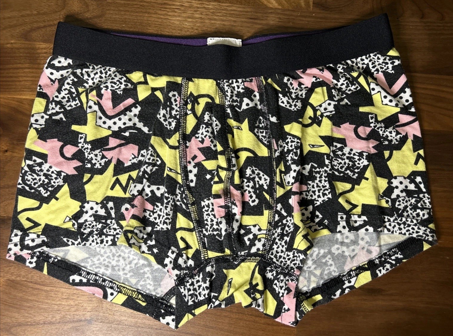 MeUndies core Trunk Sz M Second Skin Super Soft Modal Geo Print Boxer Shorts