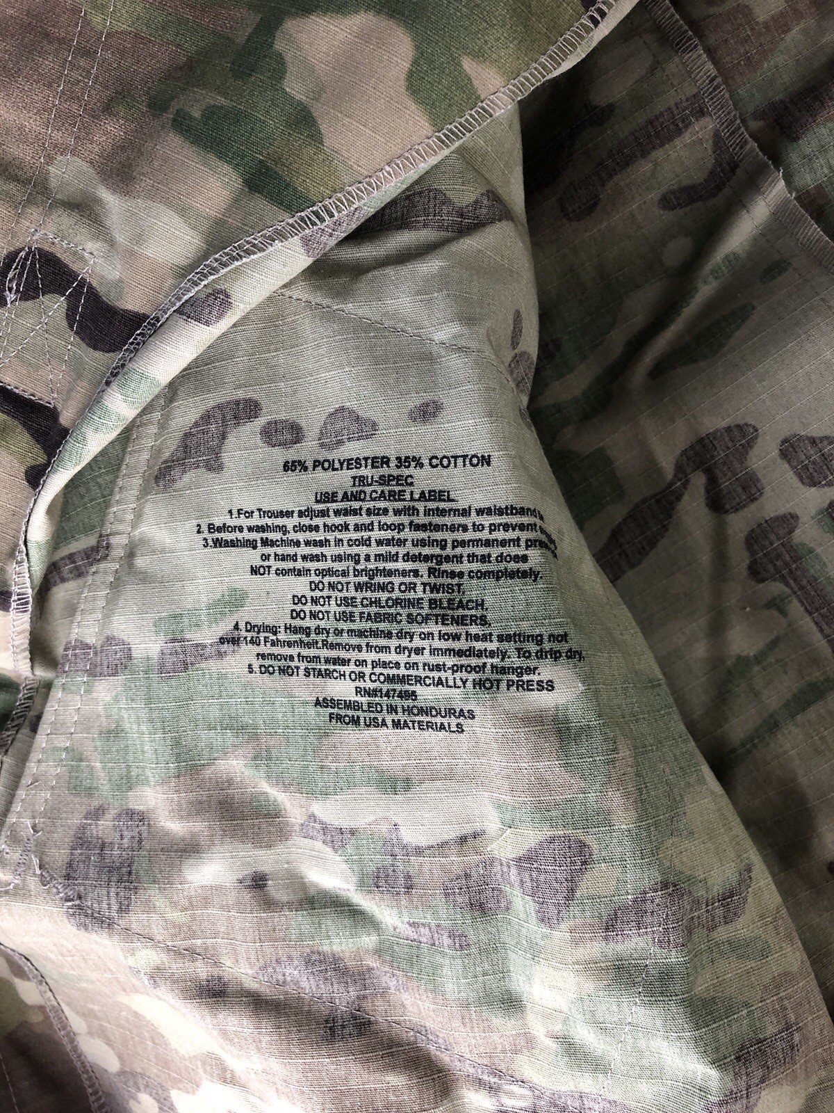 Tru-Spec Army Combat Uniform Shirt Camo Size Medium Regular Never Worn