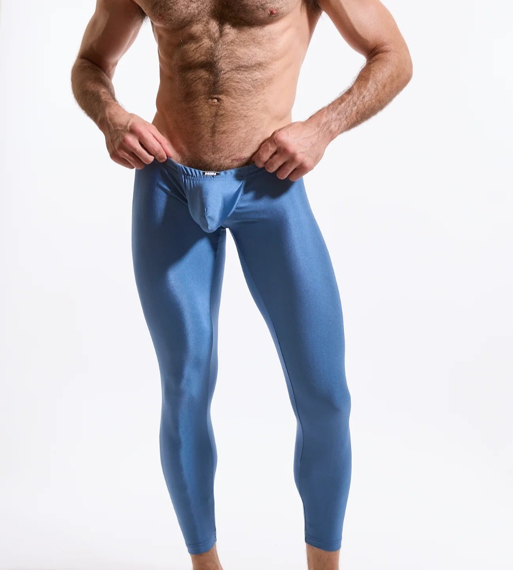 N2N Bodywear Men’s Stretchy Primal Pouch Tight, Size M Blue NWT