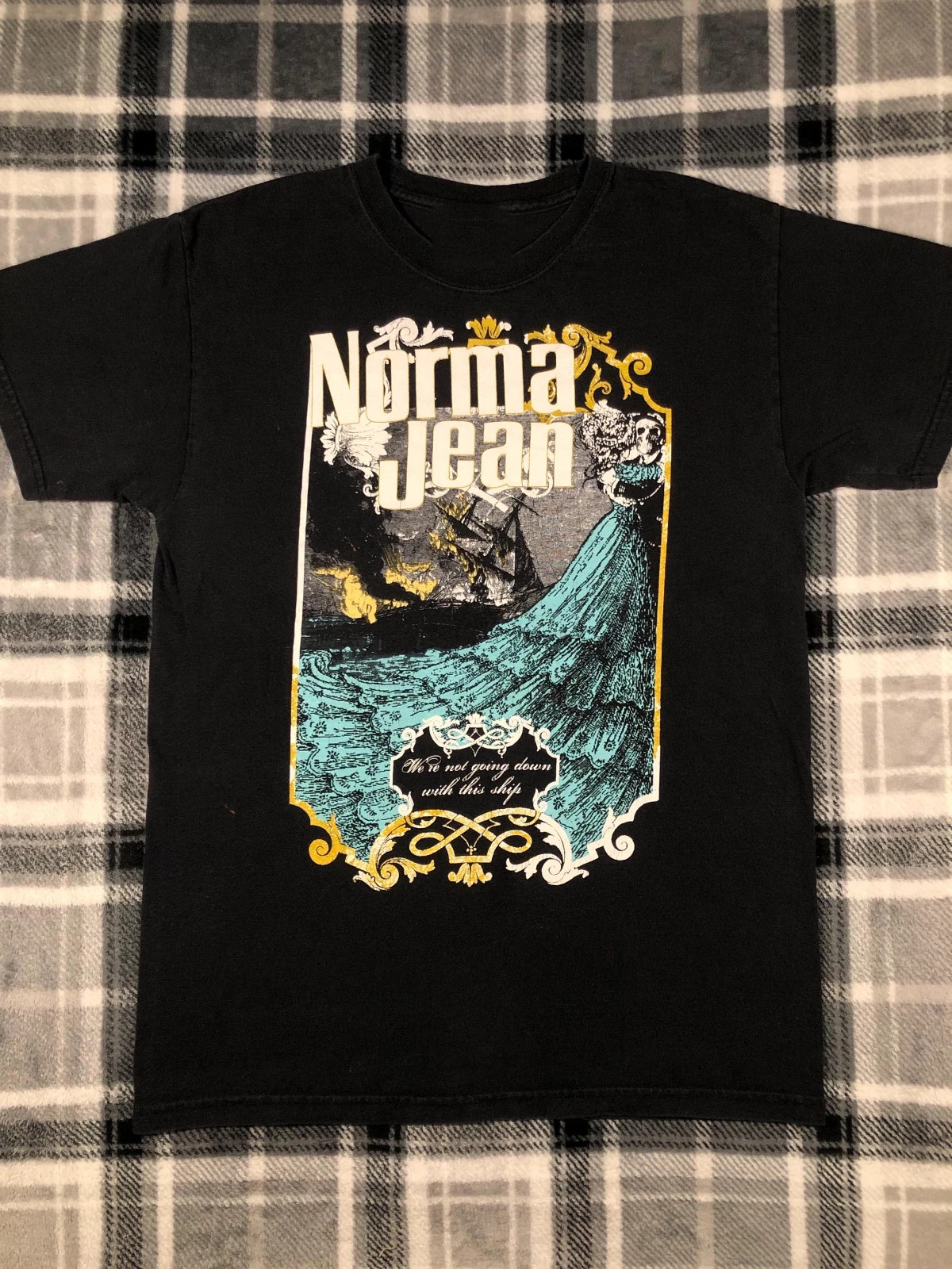 Norma Jean Tour 2005 Band Black Cotton T Shirt Full Size S-5XL