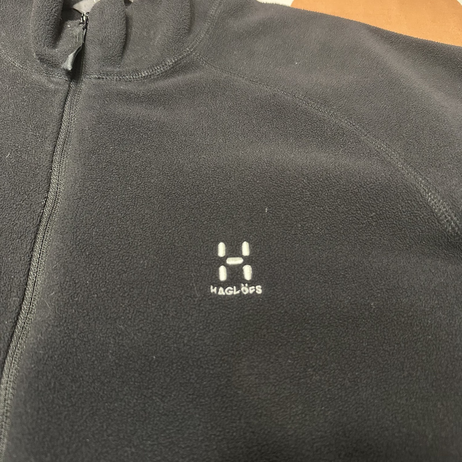 Haglofs Astro II Fleece Jacket Men’s Large Black Full Zip Technopile Hiking