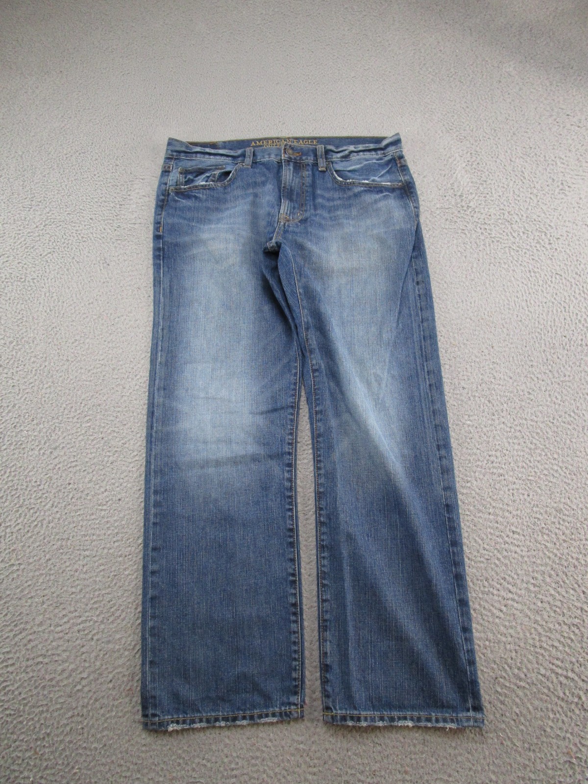 VTG Y2K American Eagle Made to Last Relaxed Straight Blue Jeans Tag Size 34×30