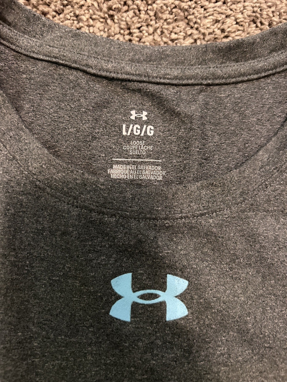 Sandals Under Armour Tech Muscle Tank Men’s L Gray Loose Fit Crew Neck NWT