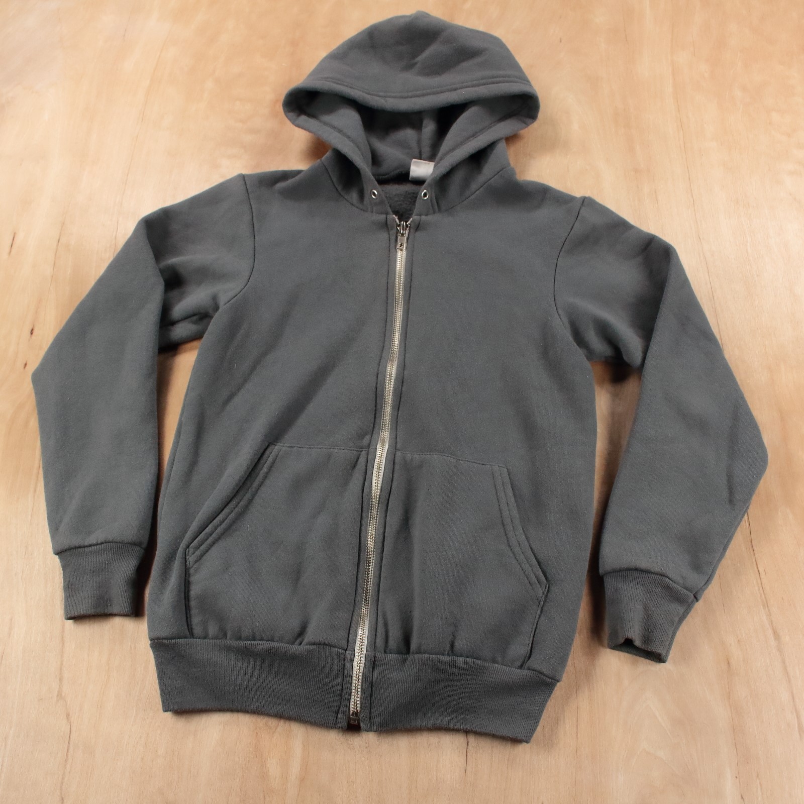 vtg AMERICAN APPAREL F497 full zip blank hoodie sweatshirt EXTRA EXTRA SMALL XXS