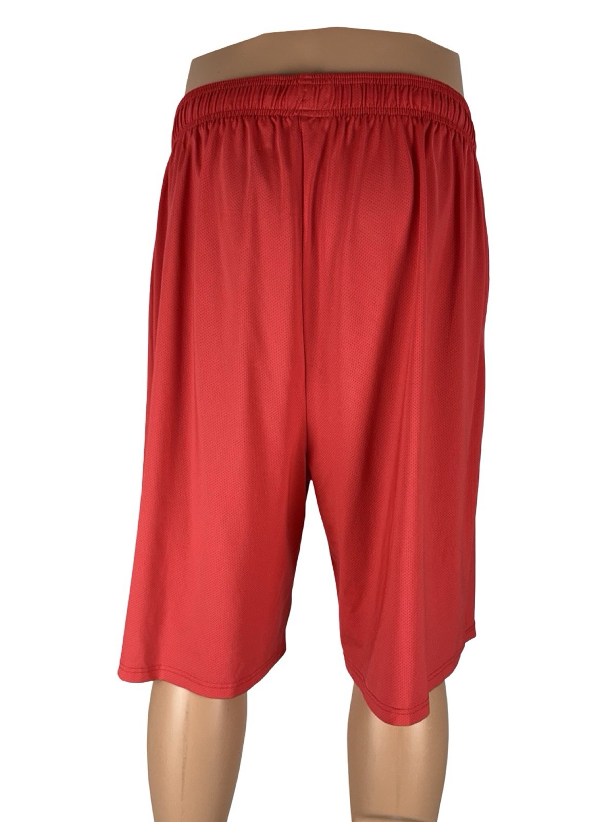 Psycho Bunny Mens XL Shorts Red Athletic Nylon Blend Stretch Gym Workout 10”