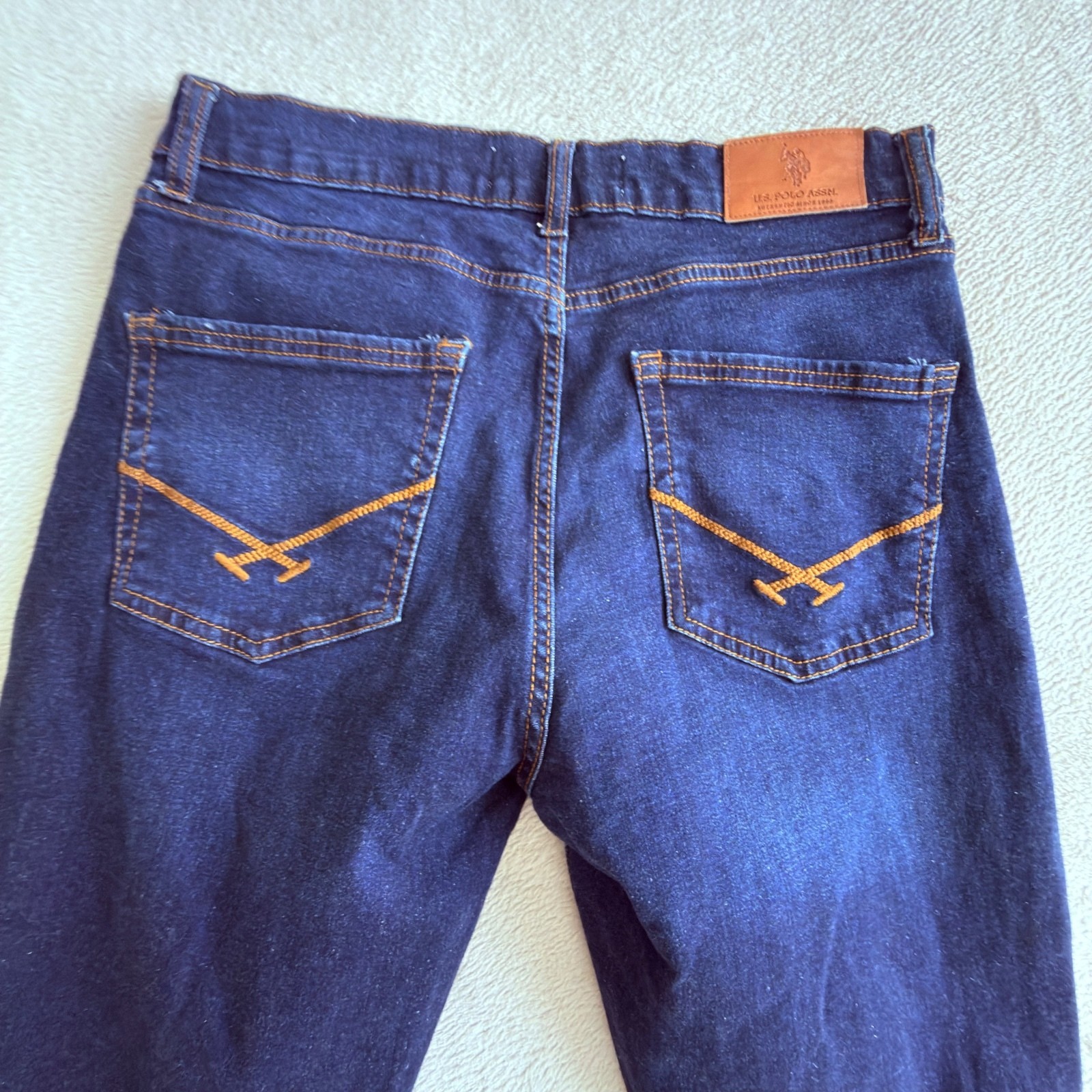 U.S. Polo Assn. Men’s Straight Relaxed Fit Denim Jeans Blue 32R