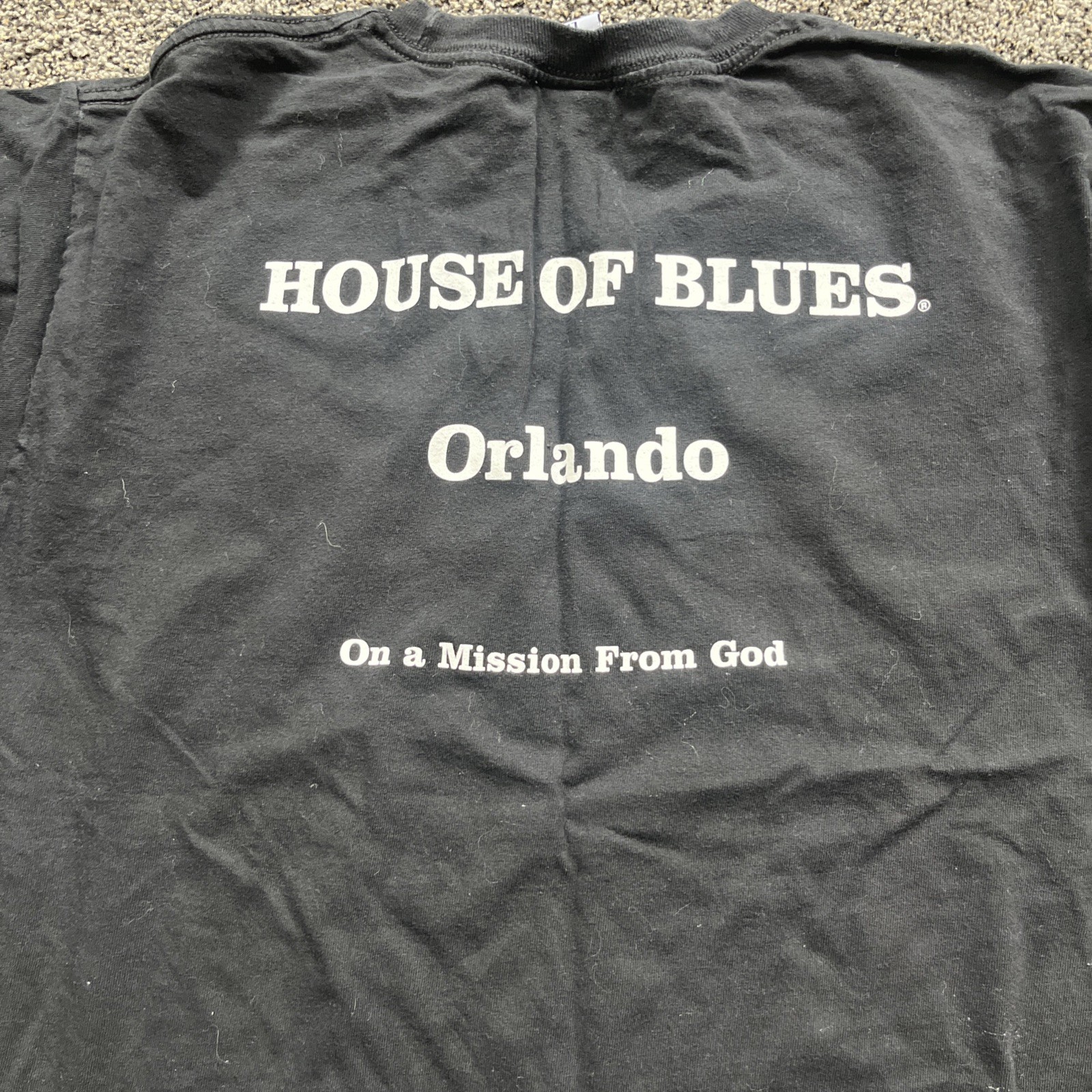 House of Blues Blues Brothers Orlando Black T-Shirt Vintage Large L Florida