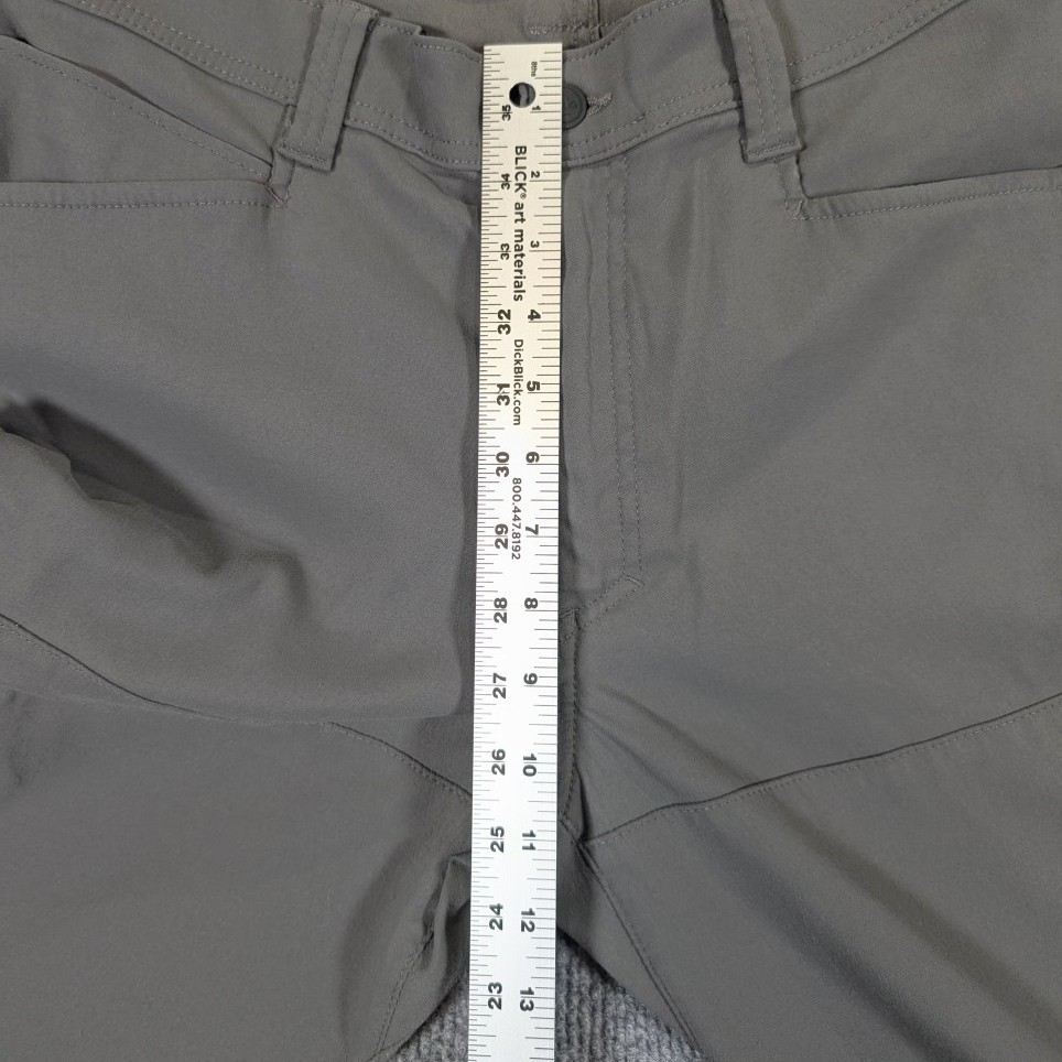 Wrangler ATG Tech Pants Mens 34×32 Gray Utility Hiking Outdoor Cargo Slack