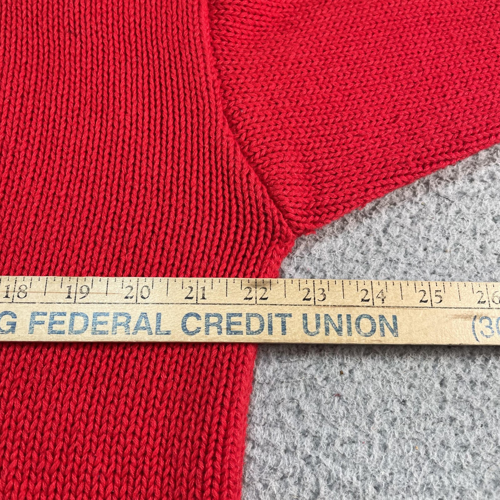 Vintage Sweater Mens Small Red Teddy Bear Preppy Golf Tassel 80s 90s Tennis