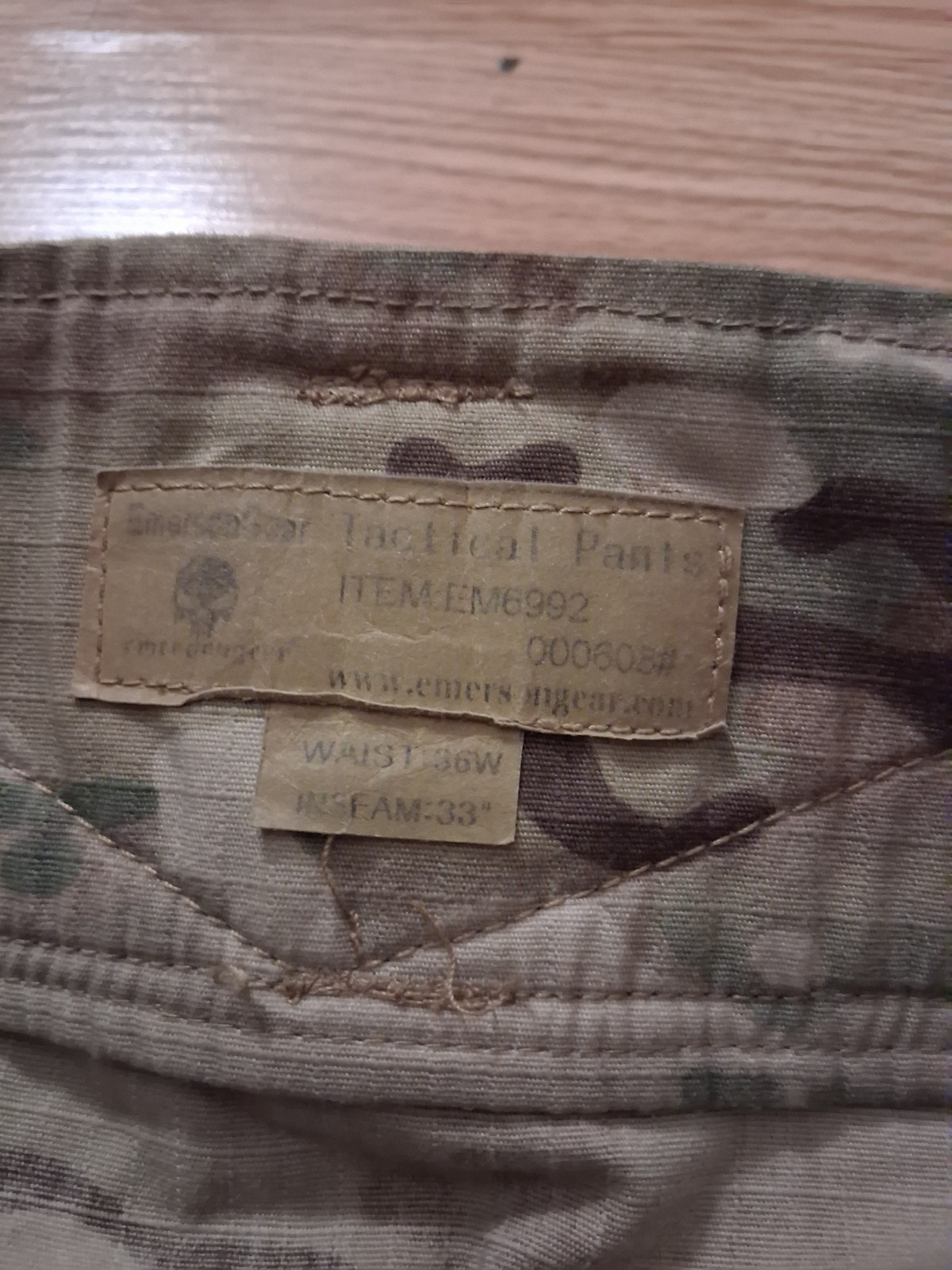Emerson Gear Tactical Pants 36×33 Ripstop Multicam Law Enforcement Military Crye