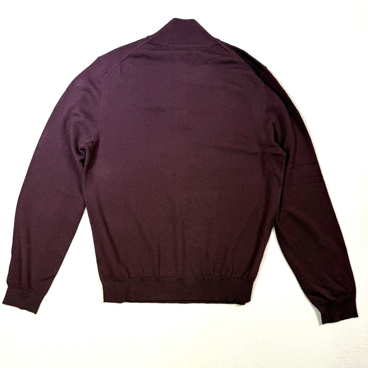 The Men’s Store at Bloomingdale’s Quarter-Zip Merino Sweater raisin large $98