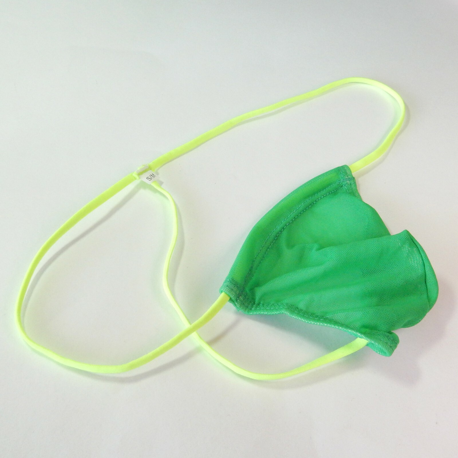 K3450 K345 Mens Micro Pouch Thong G String Semi C-thru Mesh Nylon Spandex