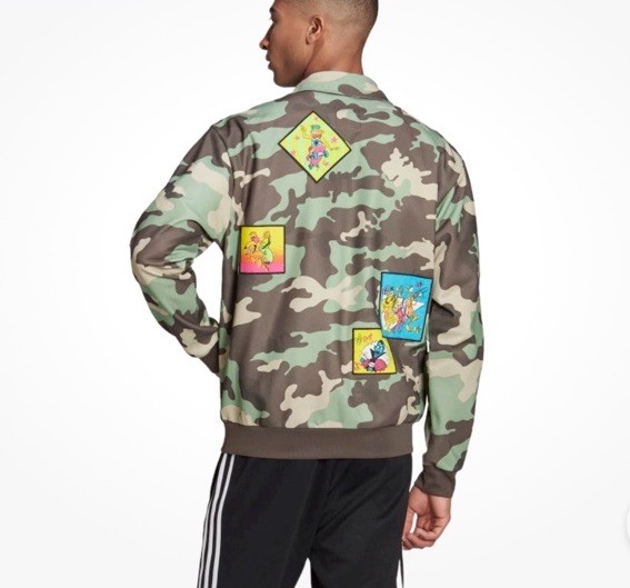 Adidas Originals X Jeremy Scott Green Camouflage Track Trefoil Jacket Sz S/M