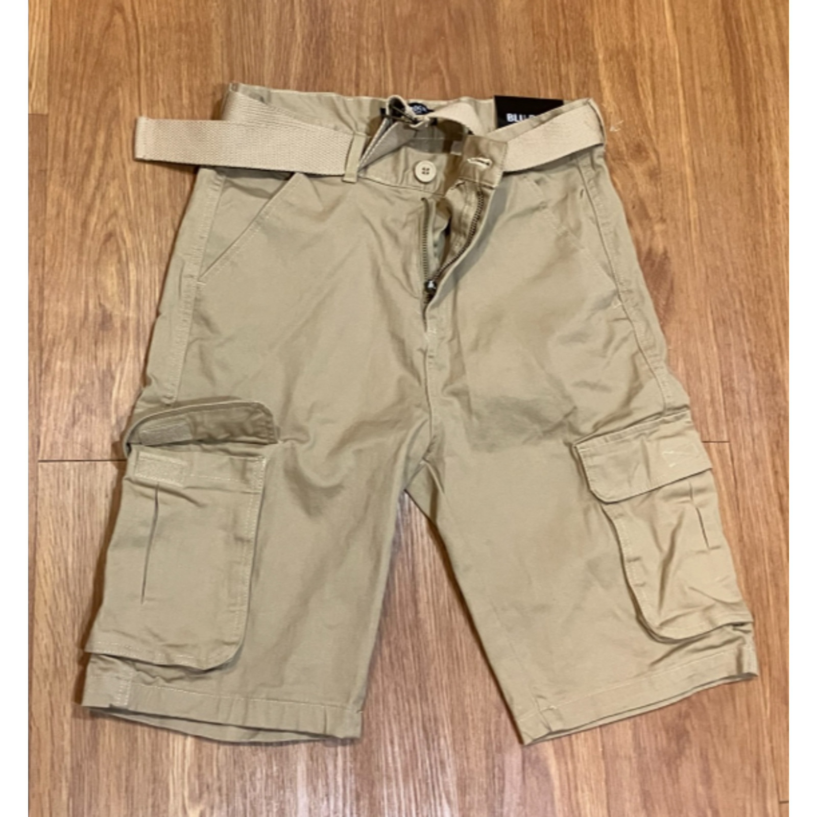 BLU ROCK Men’s Flex Stretch Cargo Shorts Khaki Size 30