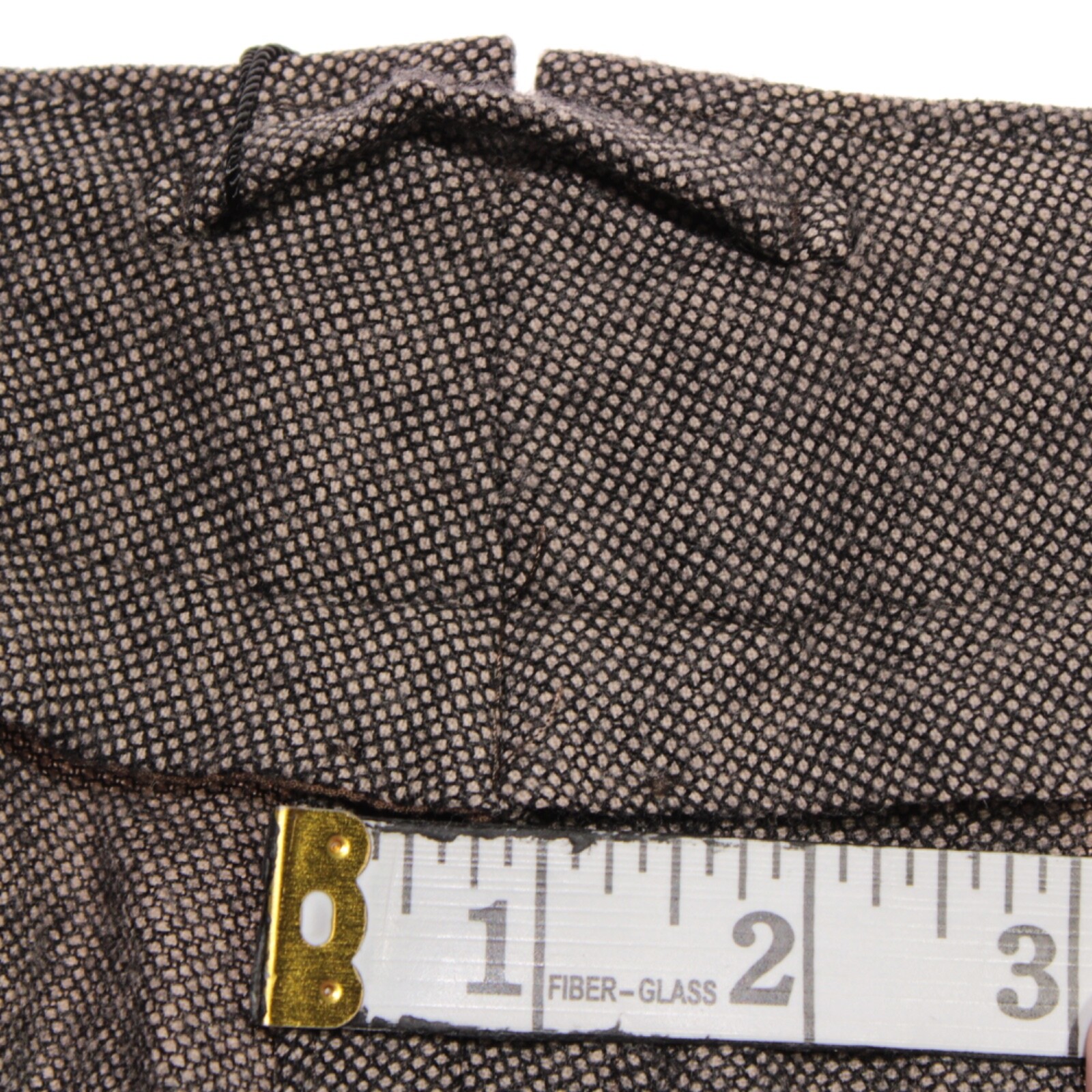 Incotex NWT Pleated Dress Pants Size 54 (38 US) In Brown Melange 100% Wool