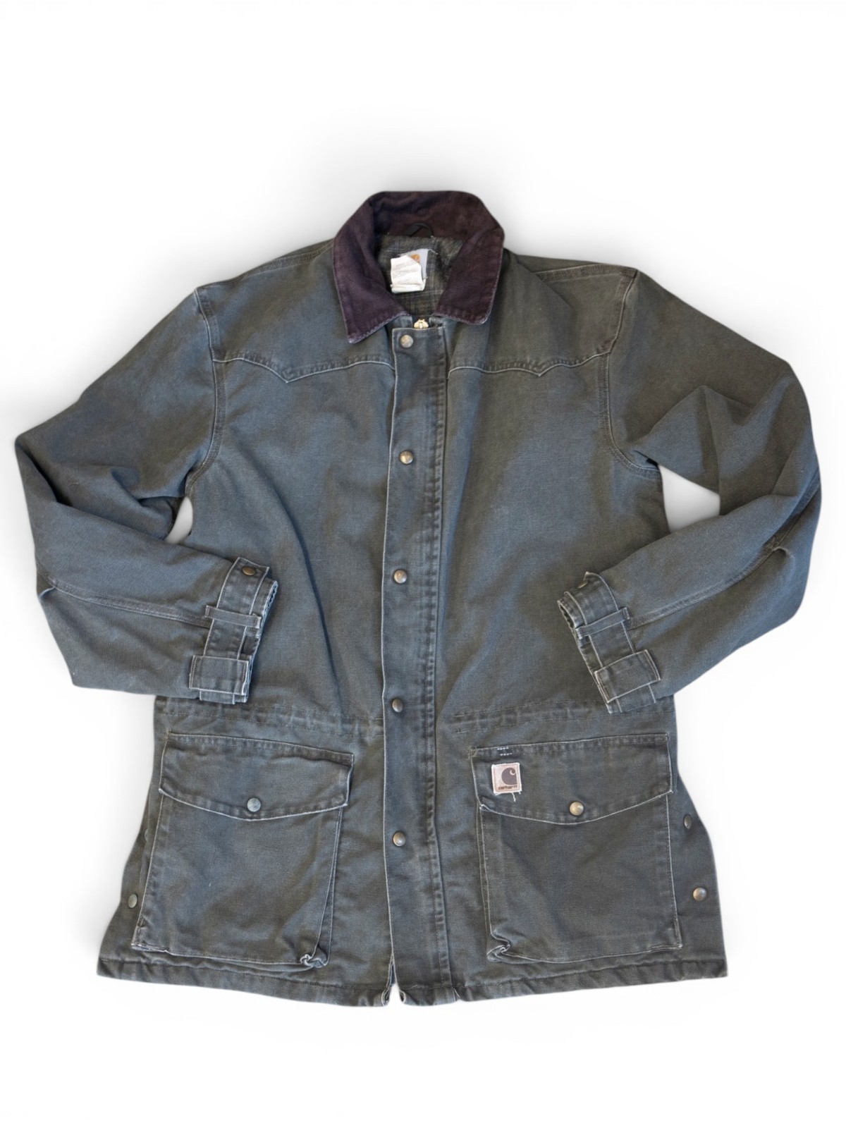 Vintage C52 MOS Moss Green Carhartt Blanket Lined Chore Jacket