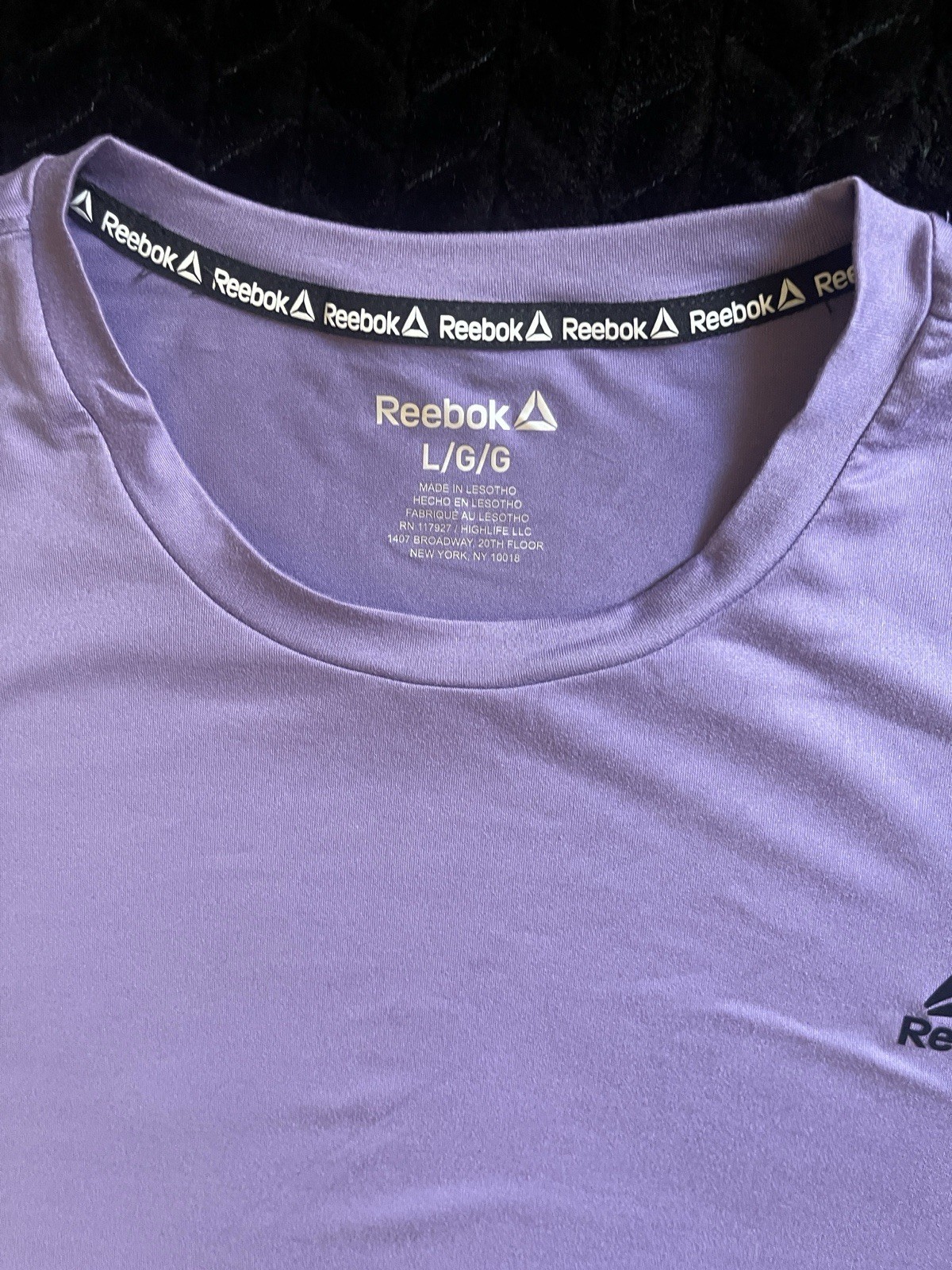 Men’s Reebok Lavender Performance Tee And Short Set Brand New With Tags Size L
