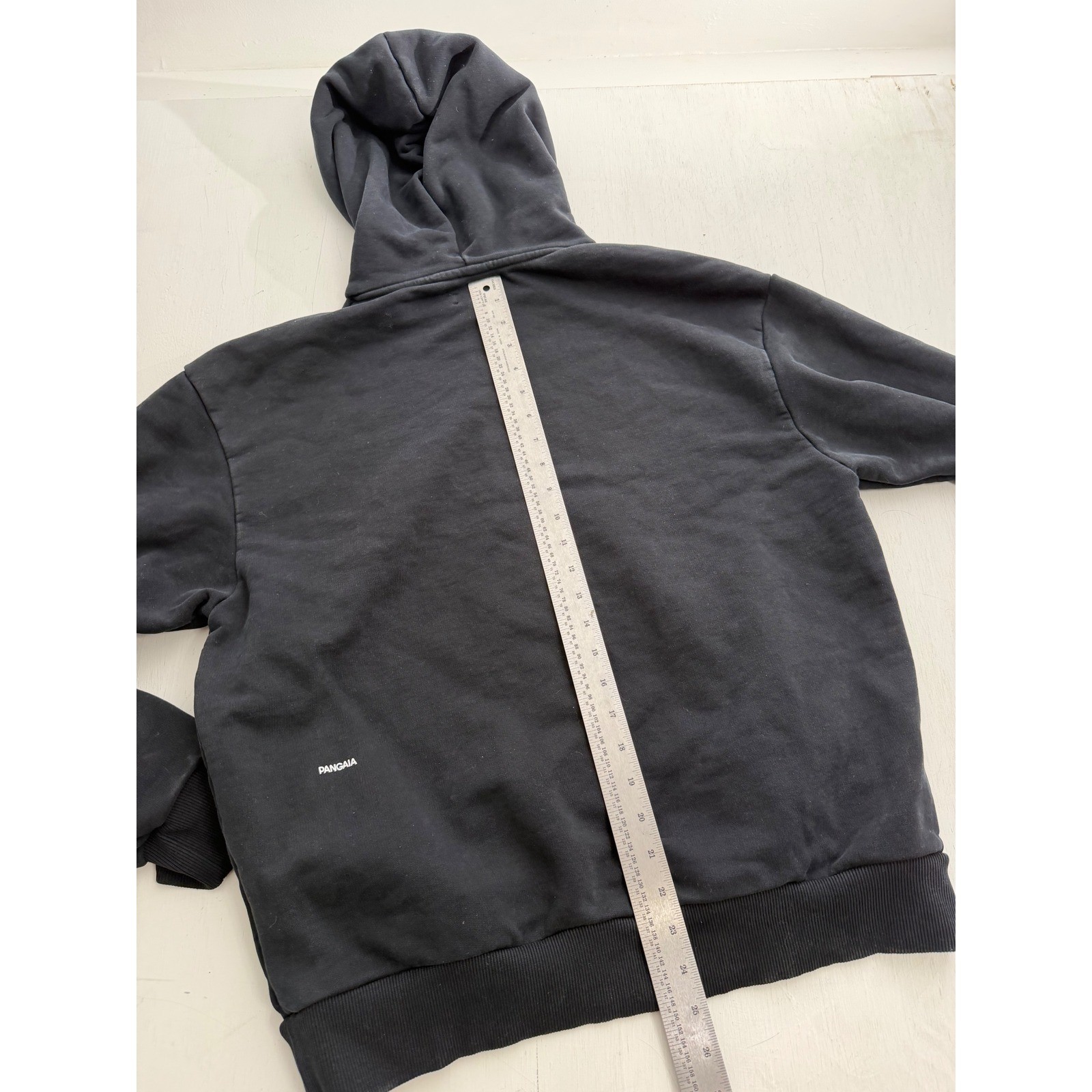 Pangaia 365 Heavyweight Recycled Cotton Hoodie Black Mens Size M