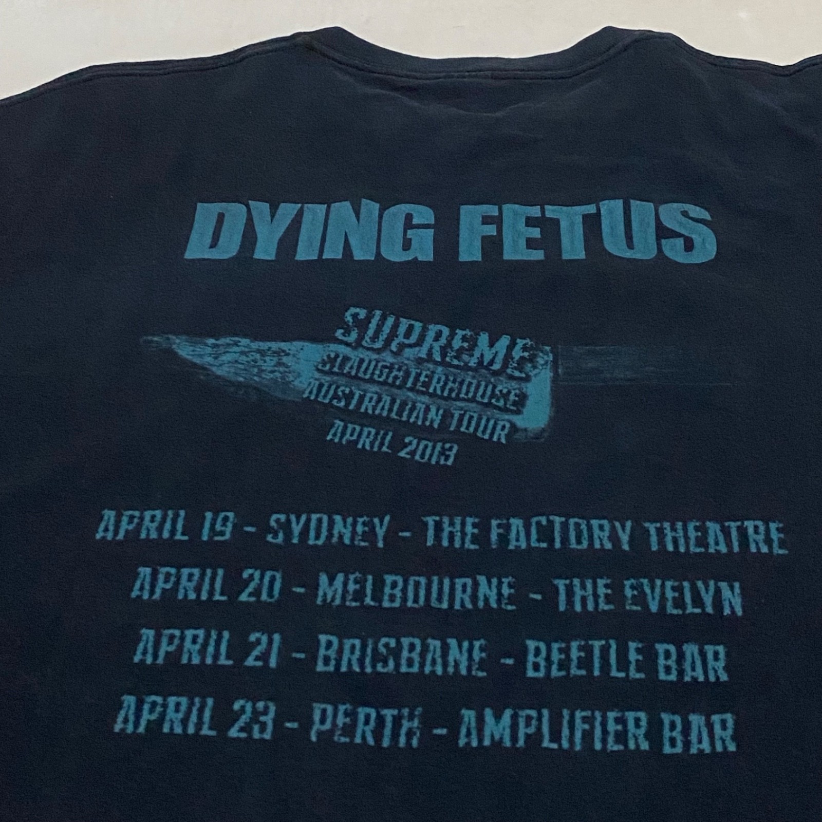 Dying Fetus Australian Tour Tshirt band Death Metal Vintage Y2k
