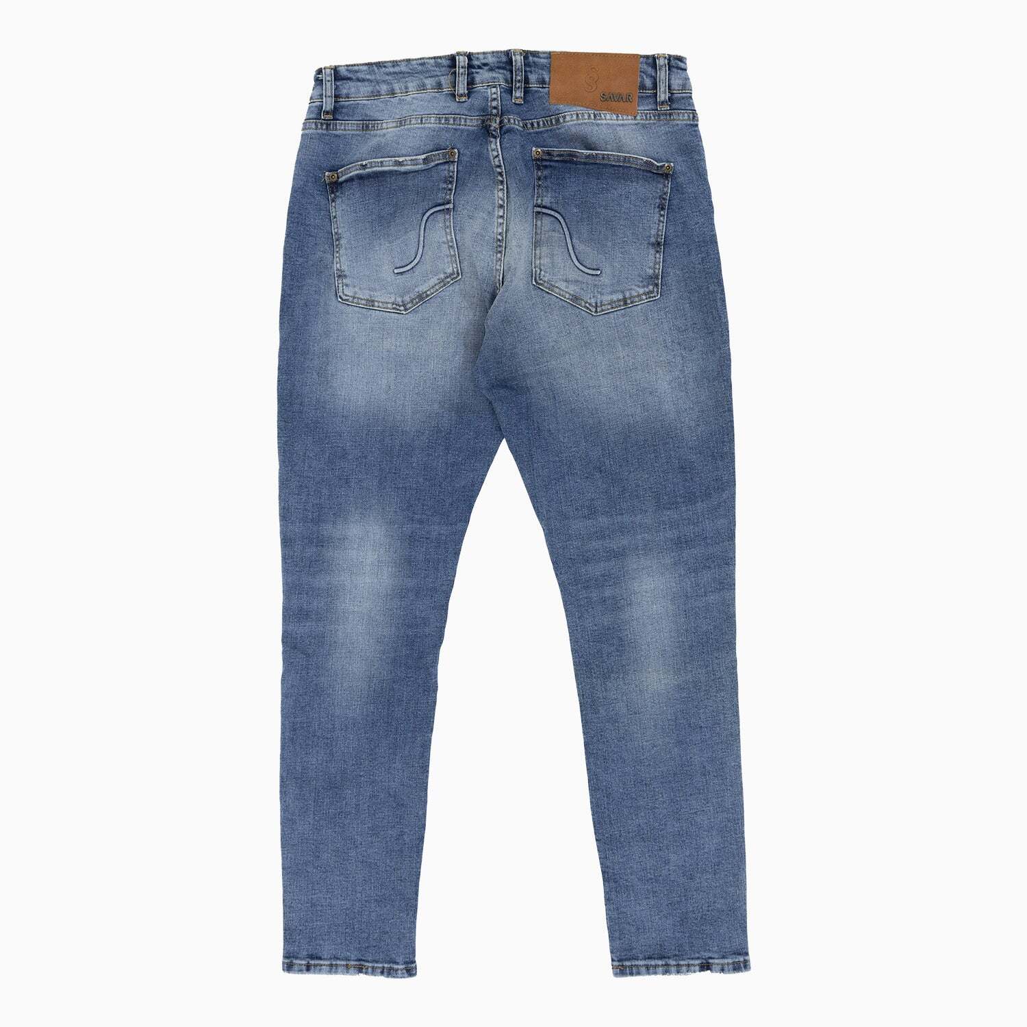 Men’s Basic Medium Stonewash Slim Denim Jeans Pant