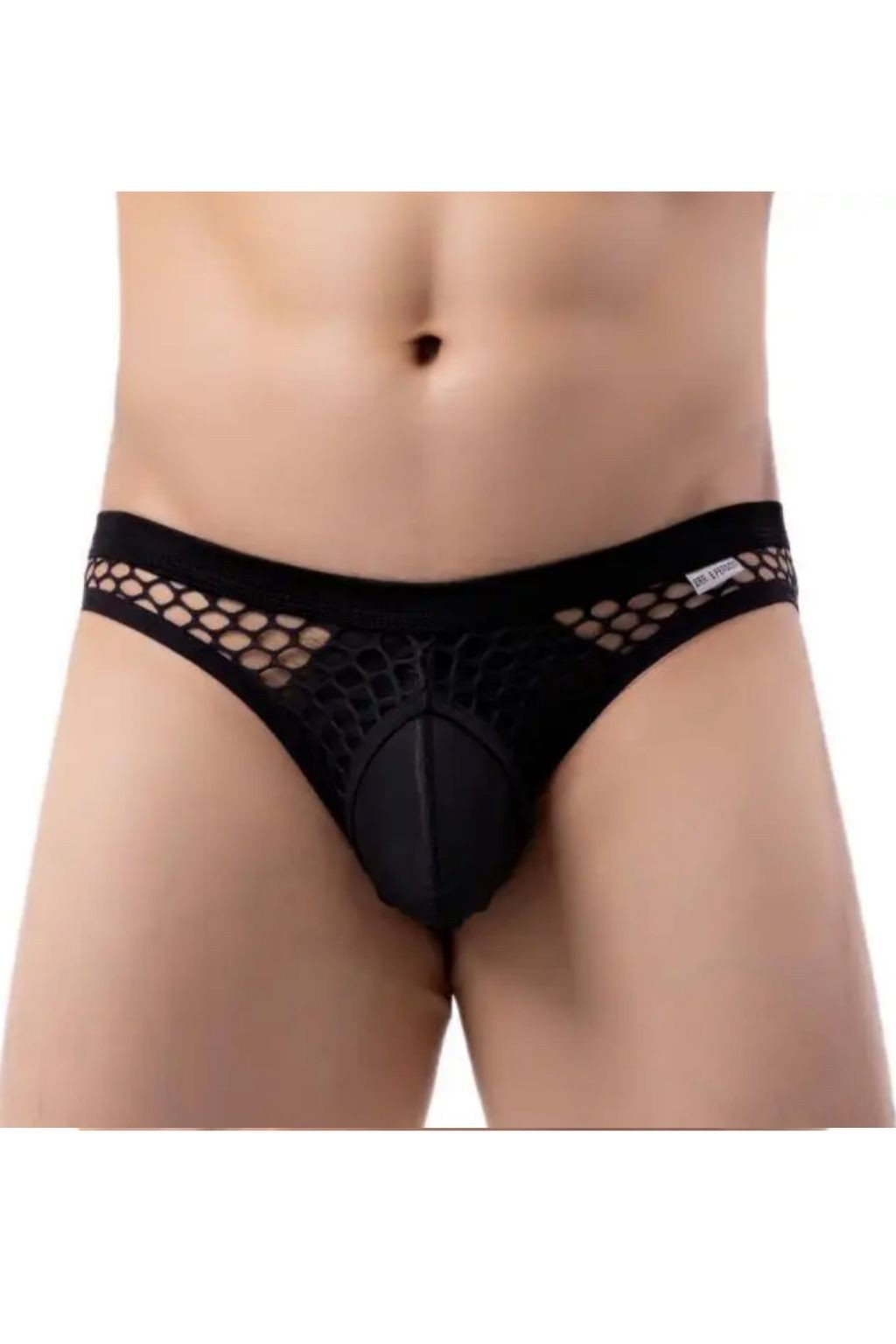 Brave Person Mens Hollow Sheer Pouch Bikini Brief Underwear