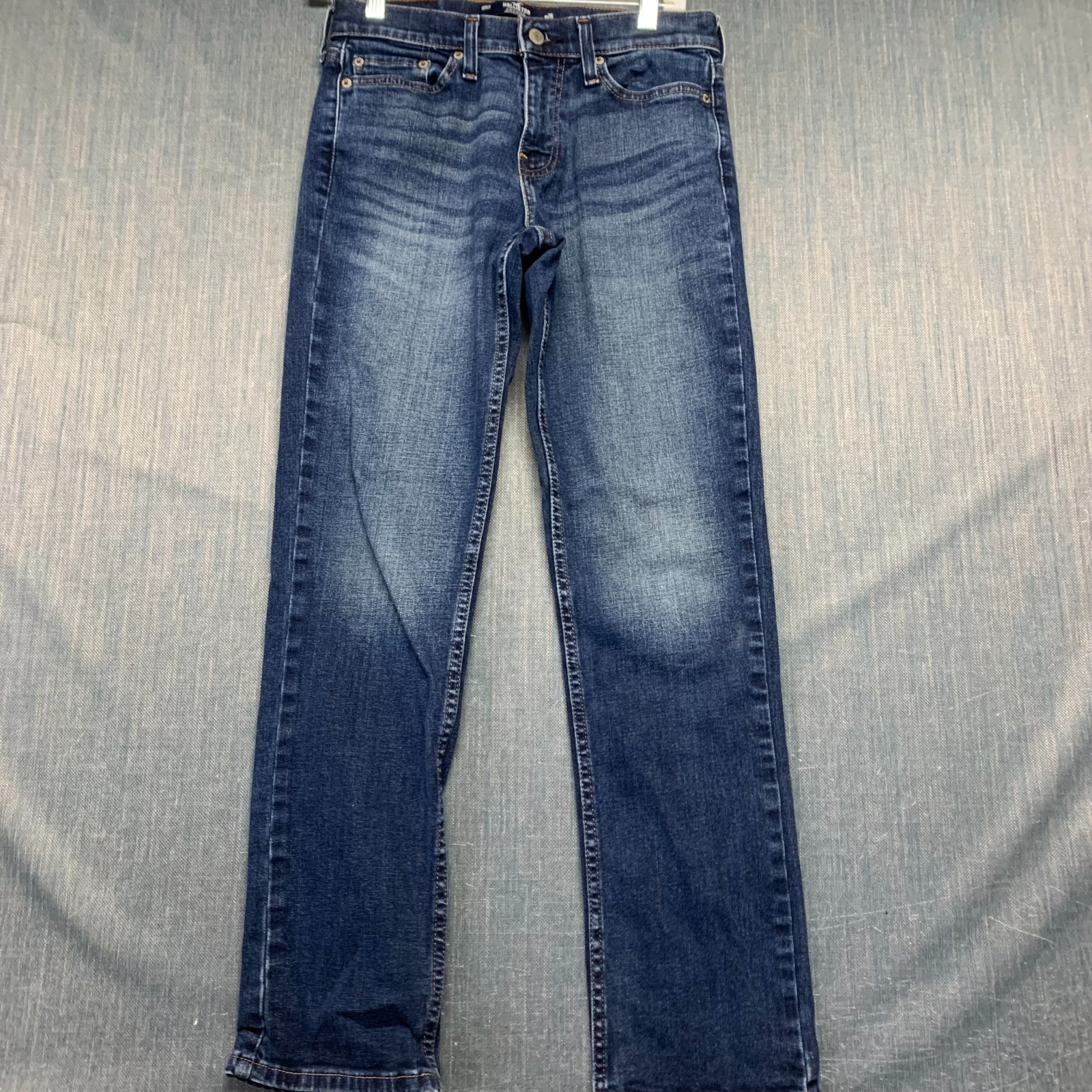 Hollister Men’s Jeans Size 26×30 Blue Slim Straight Epic Flex Denim Pants Cotton