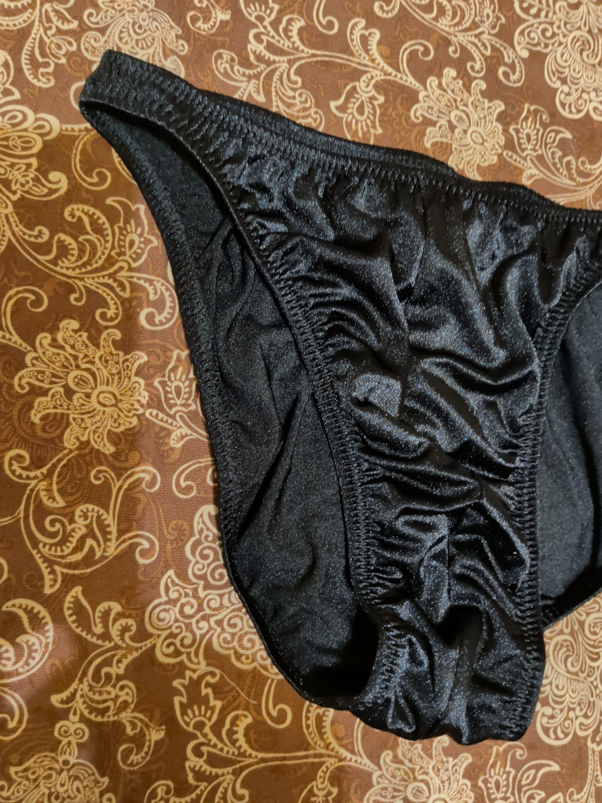 Vtg Andrea’s Cahling Men’s Posing Trunks Swim Brief Size XL