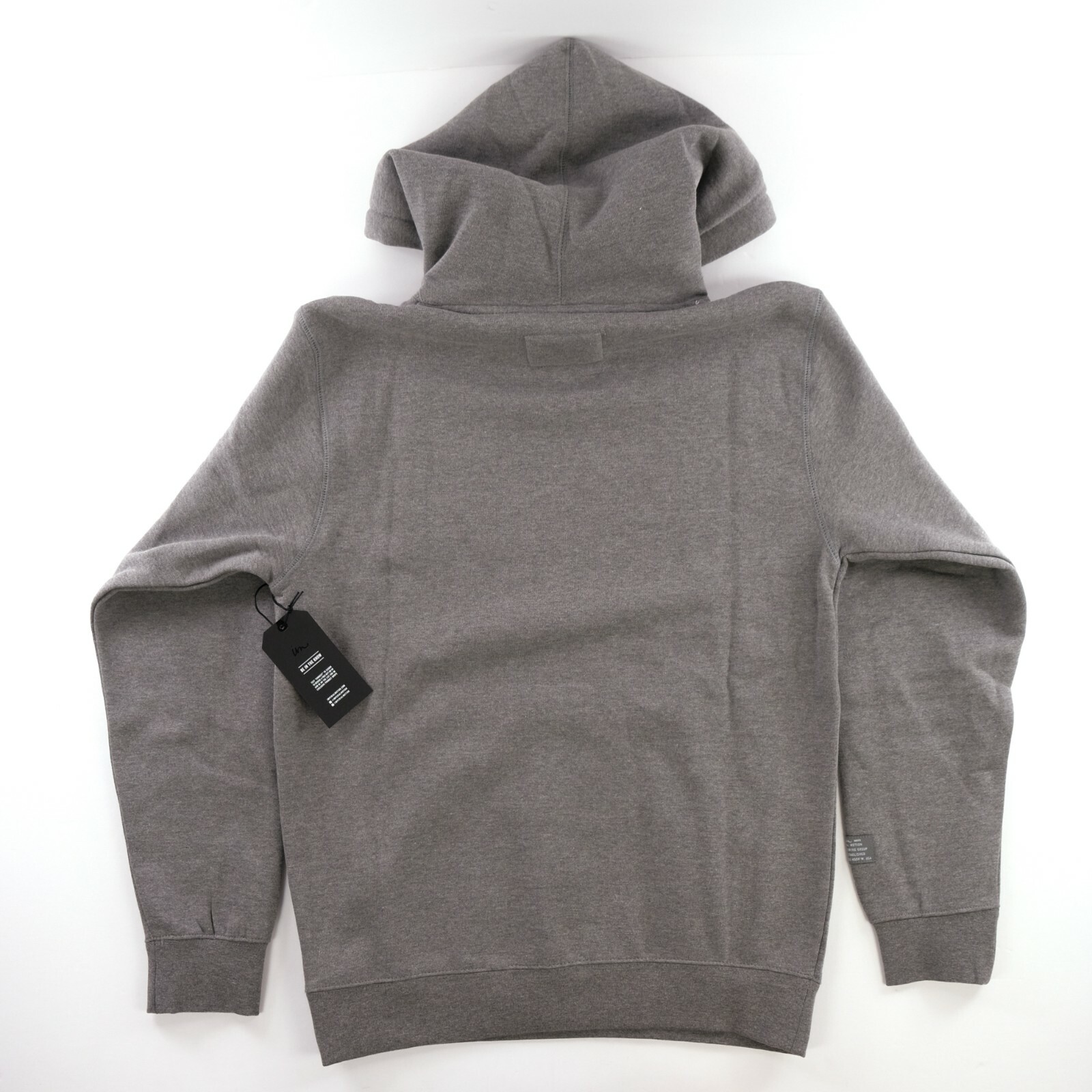 IMPERIAL MOTION Thick Gray Sz. Small / Medium Hoodie Box Logo Embroidered