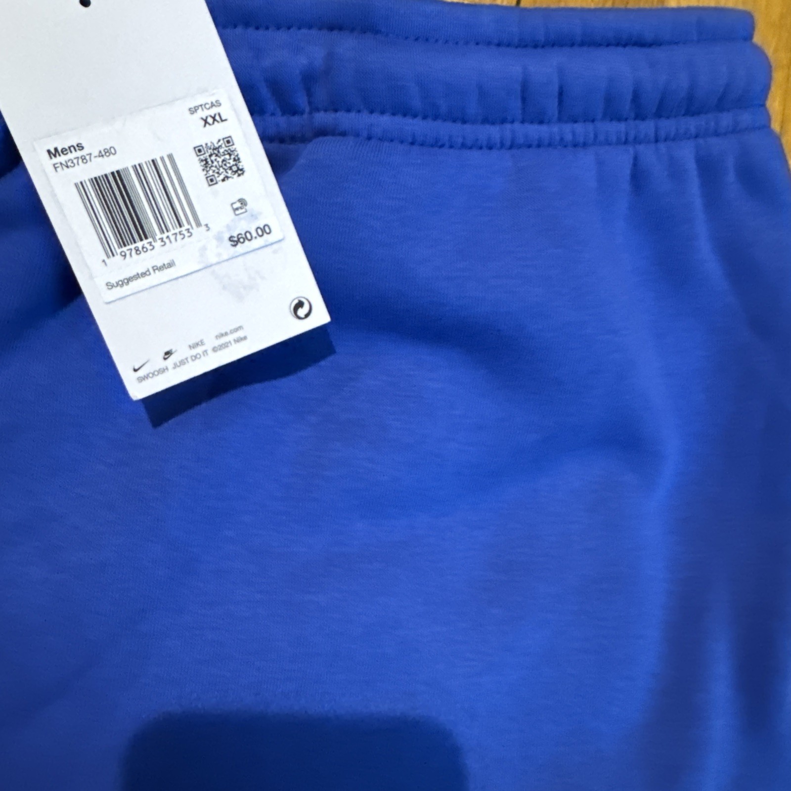 NEW $60 Nike Mens Standard Fit Taper Leg Regular Length Size Medium M Blue NWT