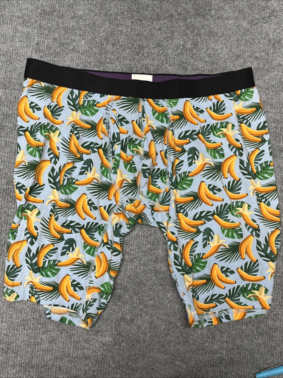 MeUndies Men’s Long Boxer Brief w/Fly PEELED BANANA