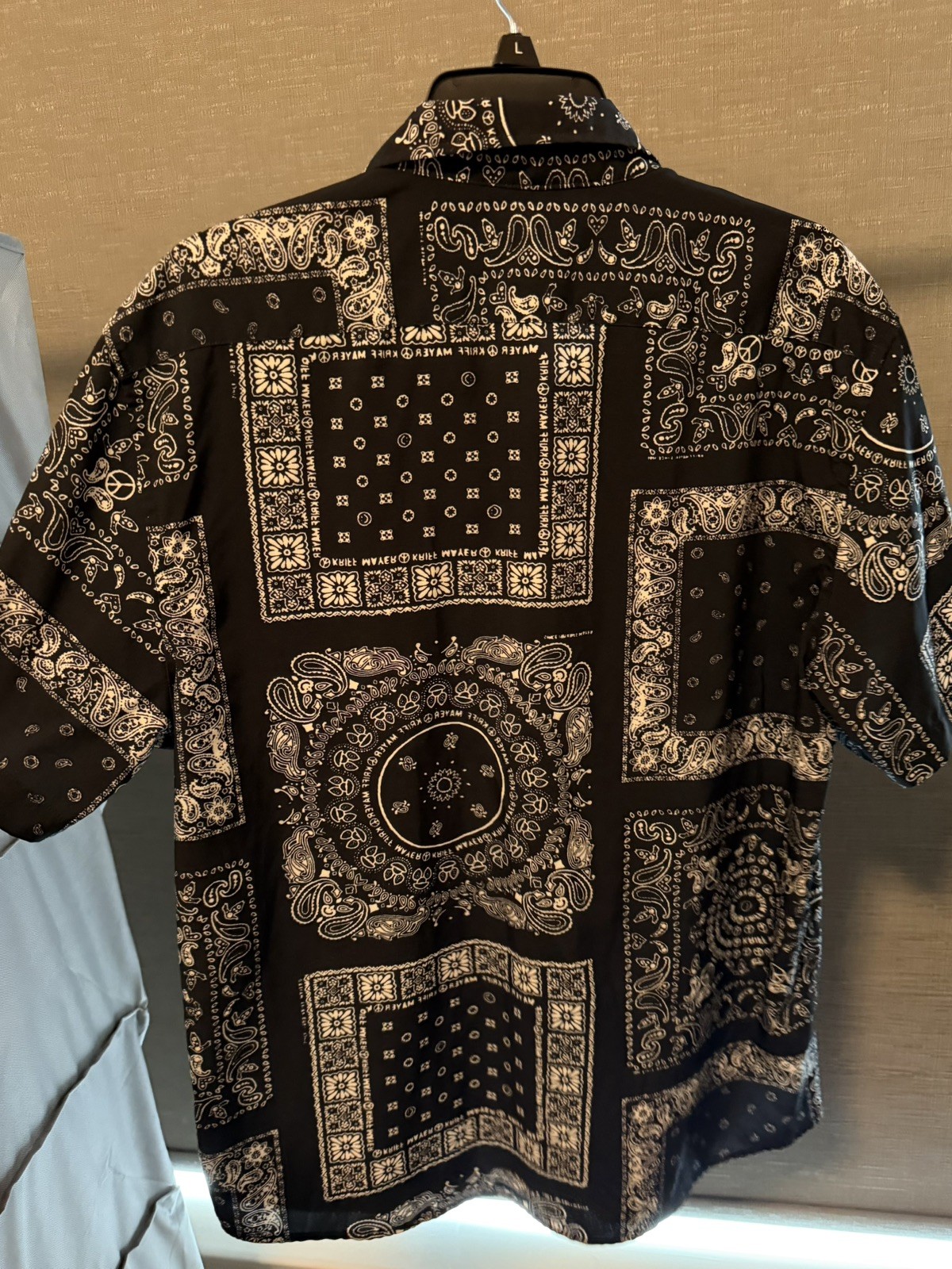 MCEDAR Men’s Button Up Tribal Hawaiian Shirt Mens Black Lightweight Short Sleeve