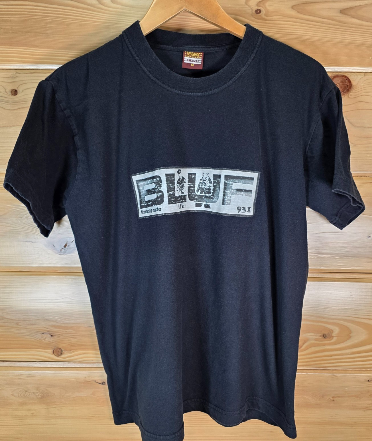 VTG Bluf Membership Number 931 T-Shirt Men Medium Mr B Leathers MR S Gay Ramrod