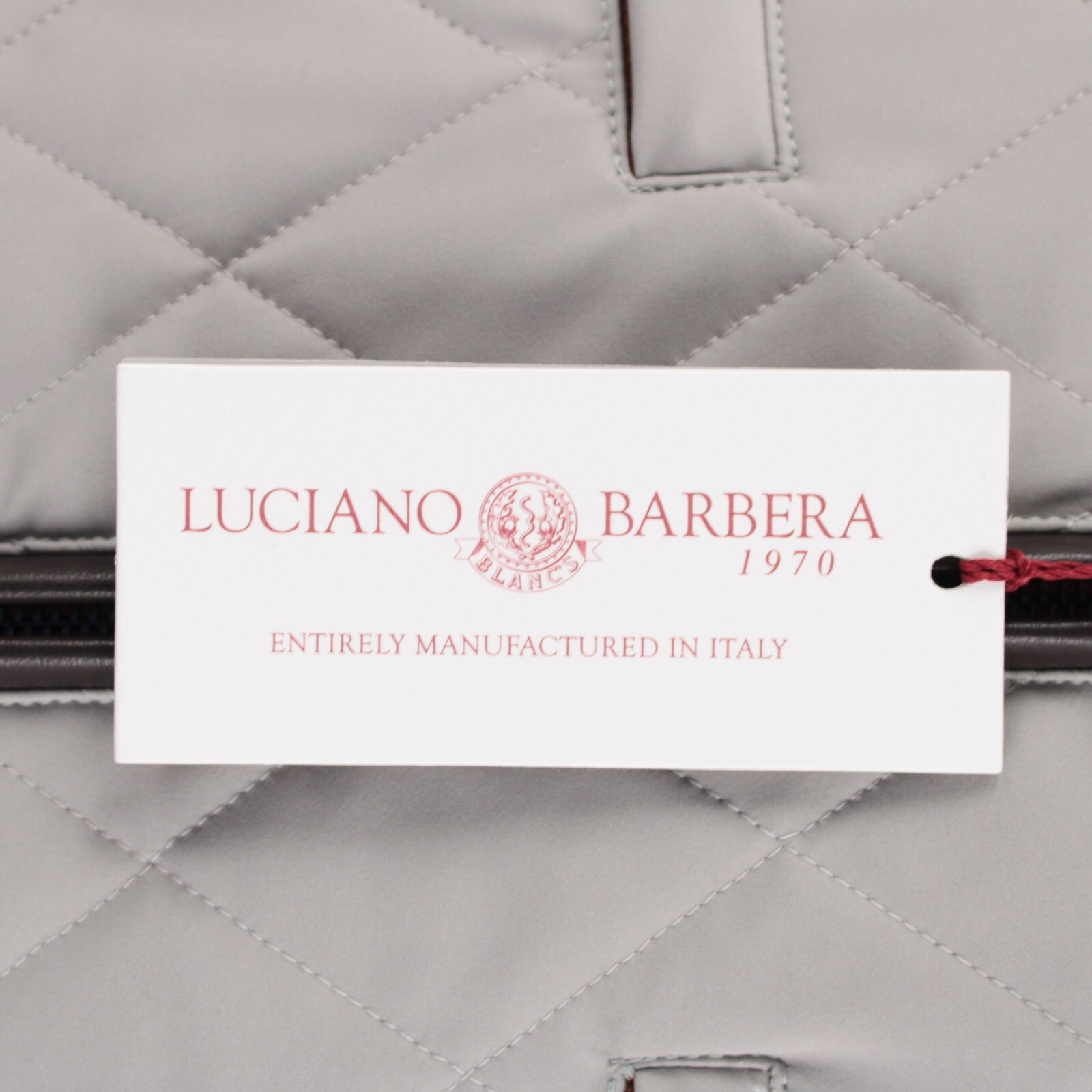 Luciano Barbera NWT Polyamide Blend Quilted Vest Size 56 (2XL US) In Solid Gray